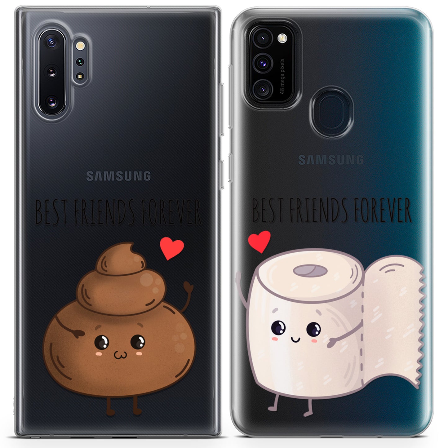 Cavka iPhone Couple Cases Poop and Toilet Paper