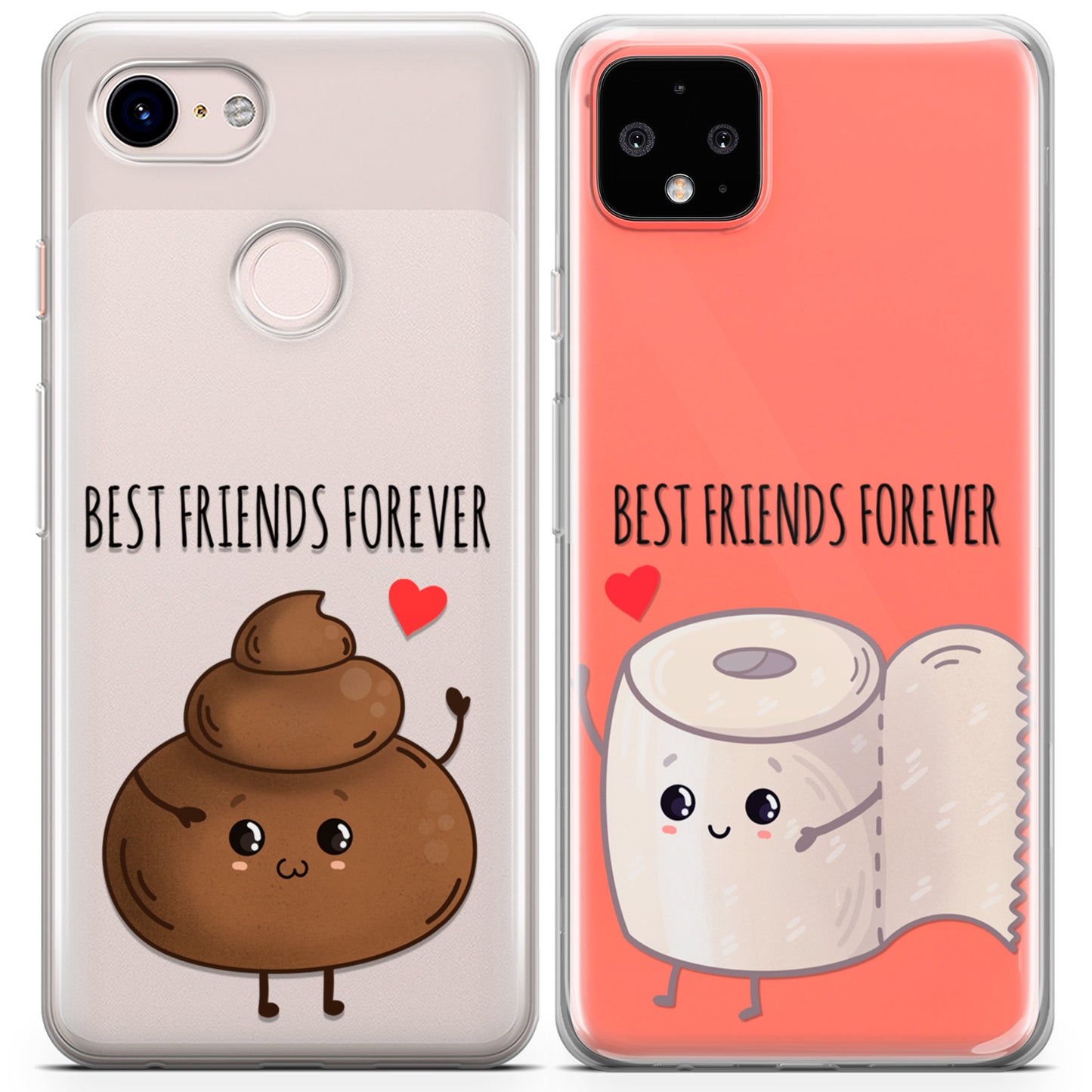 Cavka iPhone Couple Cases Poop and Toilet Paper