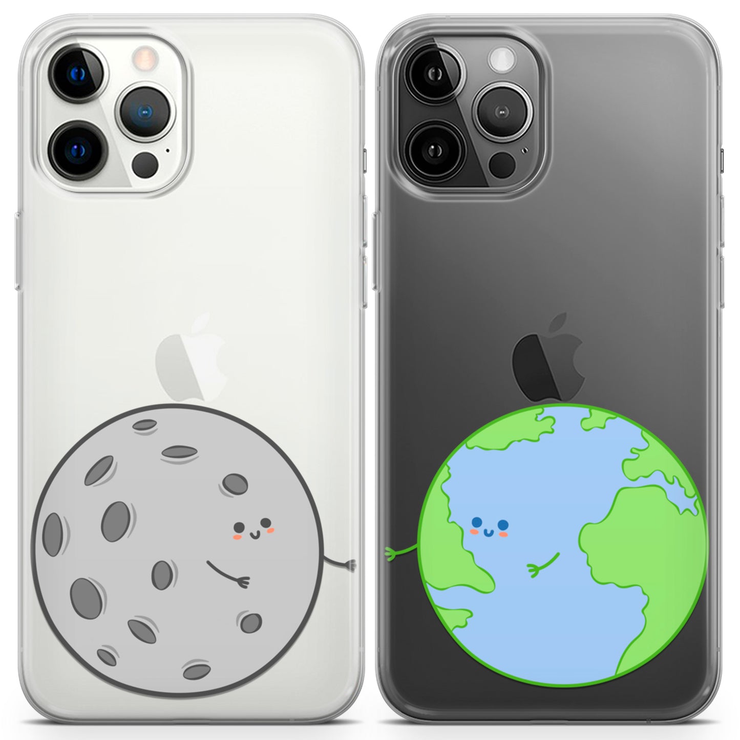 Cavka iPhone Couple Cases Earth and Moon