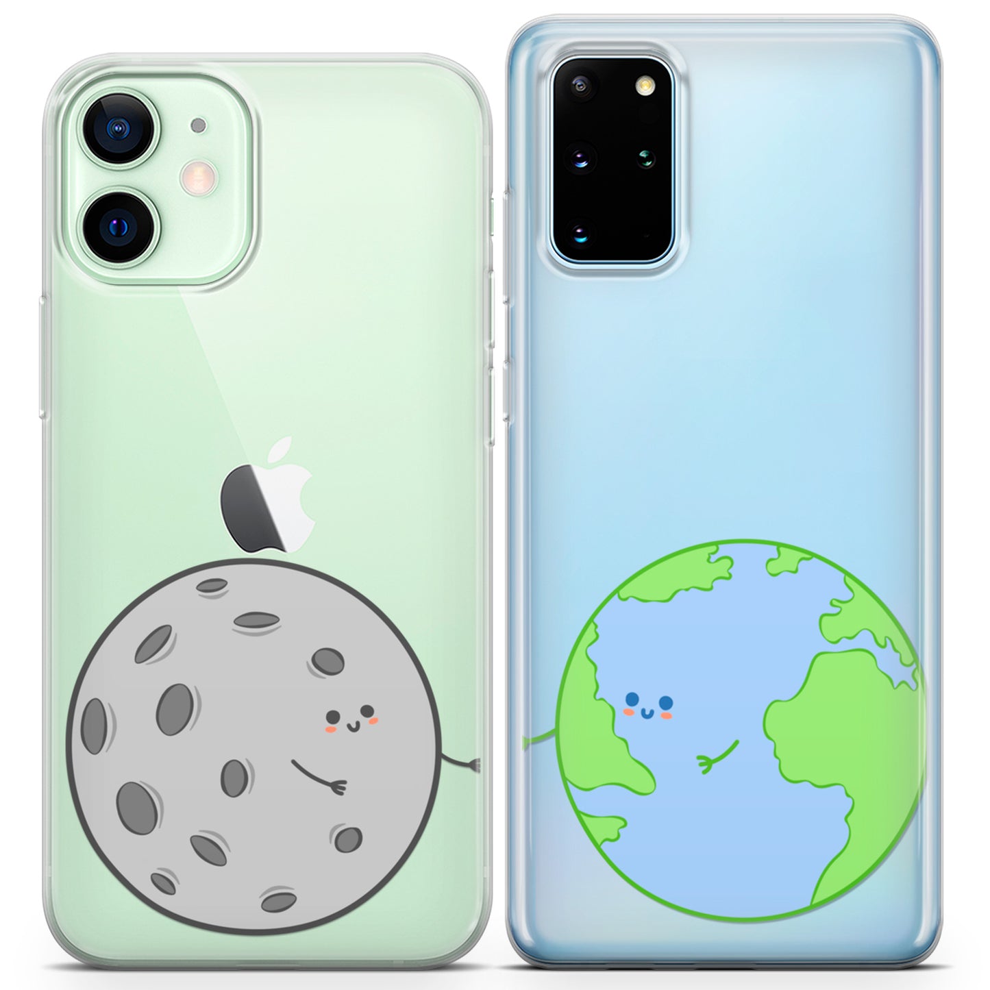 Cavka iPhone Couple Cases Earth and Moon