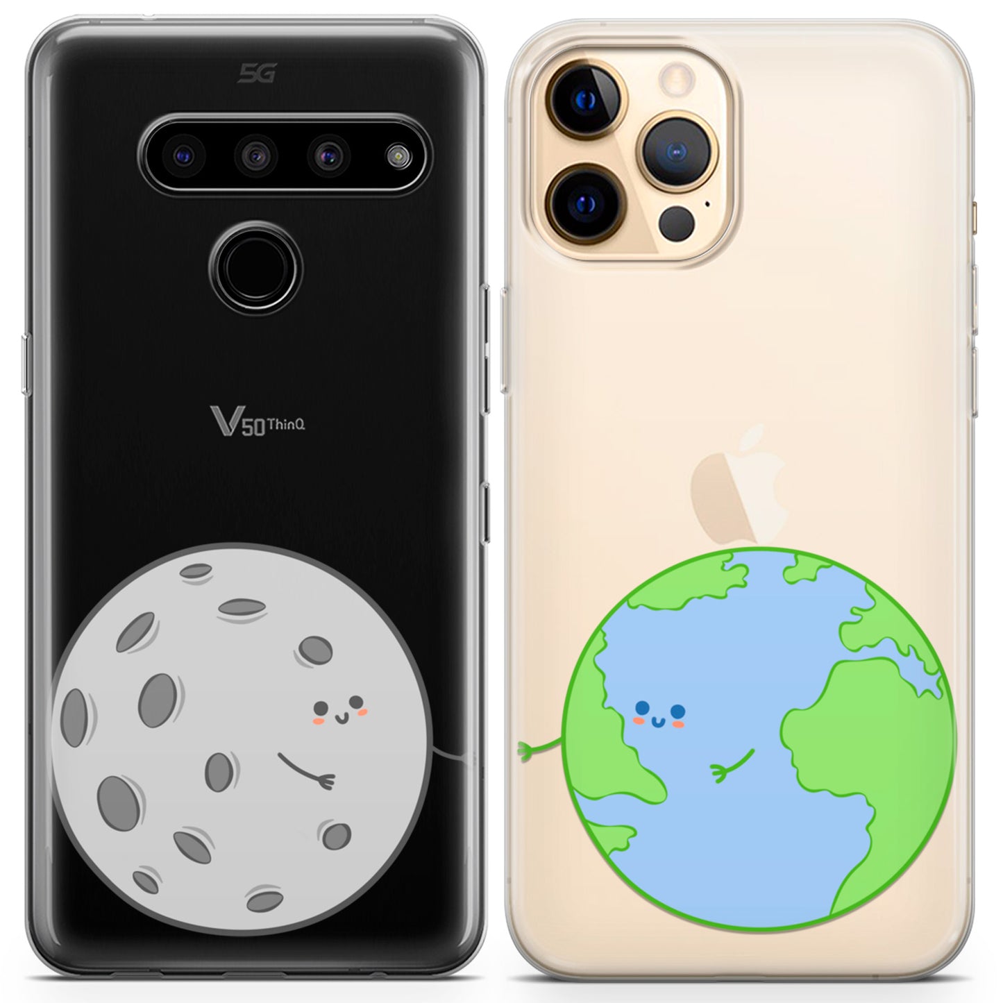 Cavka iPhone Couple Cases Earth and Moon