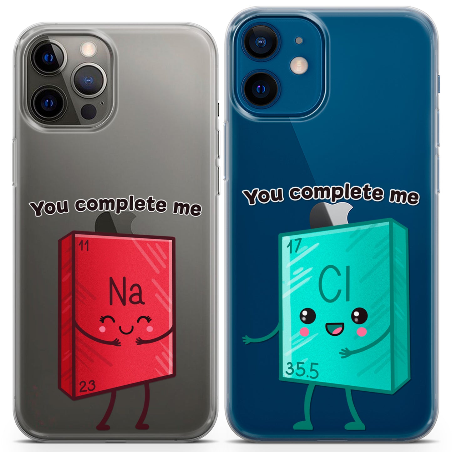 Cavka iPhone Couple Cases Chemical Elements