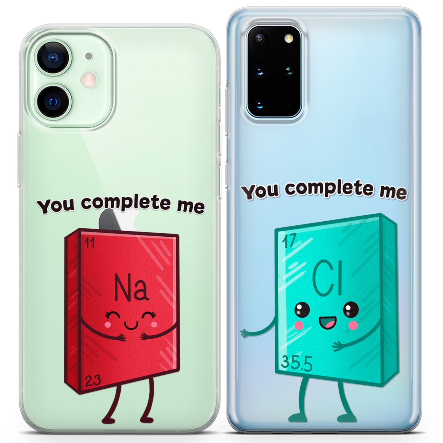 Cavka iPhone Couple Cases Chemical Elements