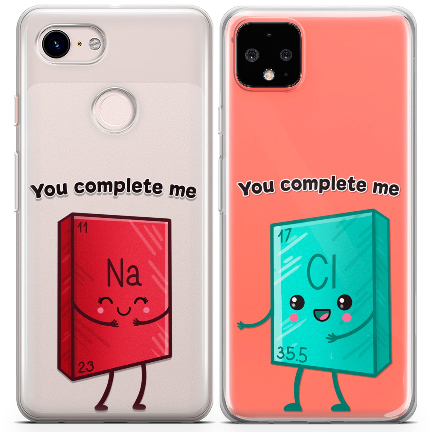 Cavka iPhone Couple Cases Chemical Elements