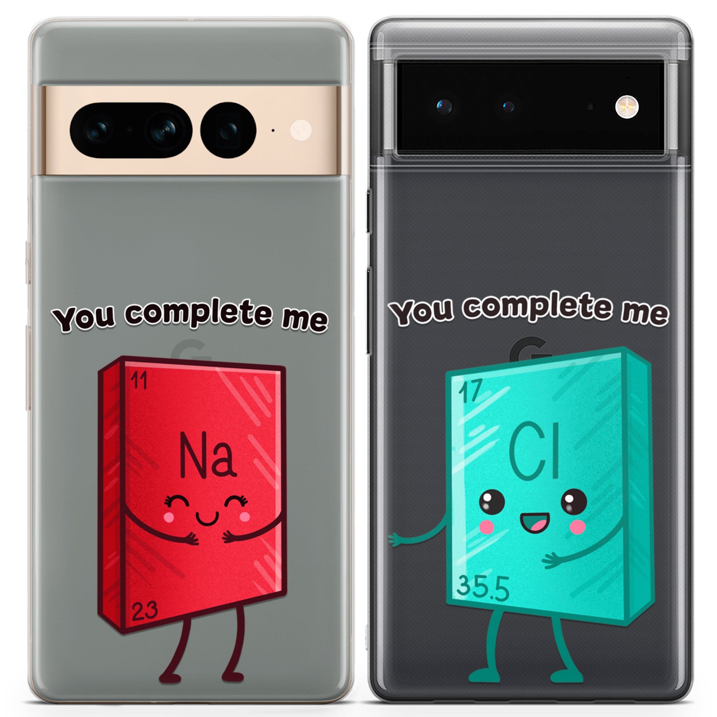 Cavka iPhone Couple Cases Chemical Elements