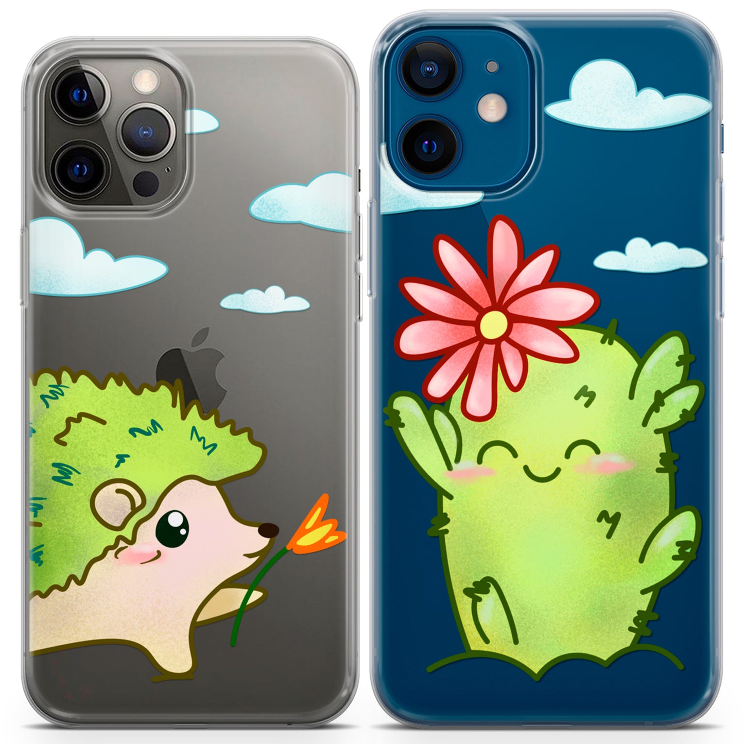 Cavka iPhone Couple Cases Cacti Hadgehog