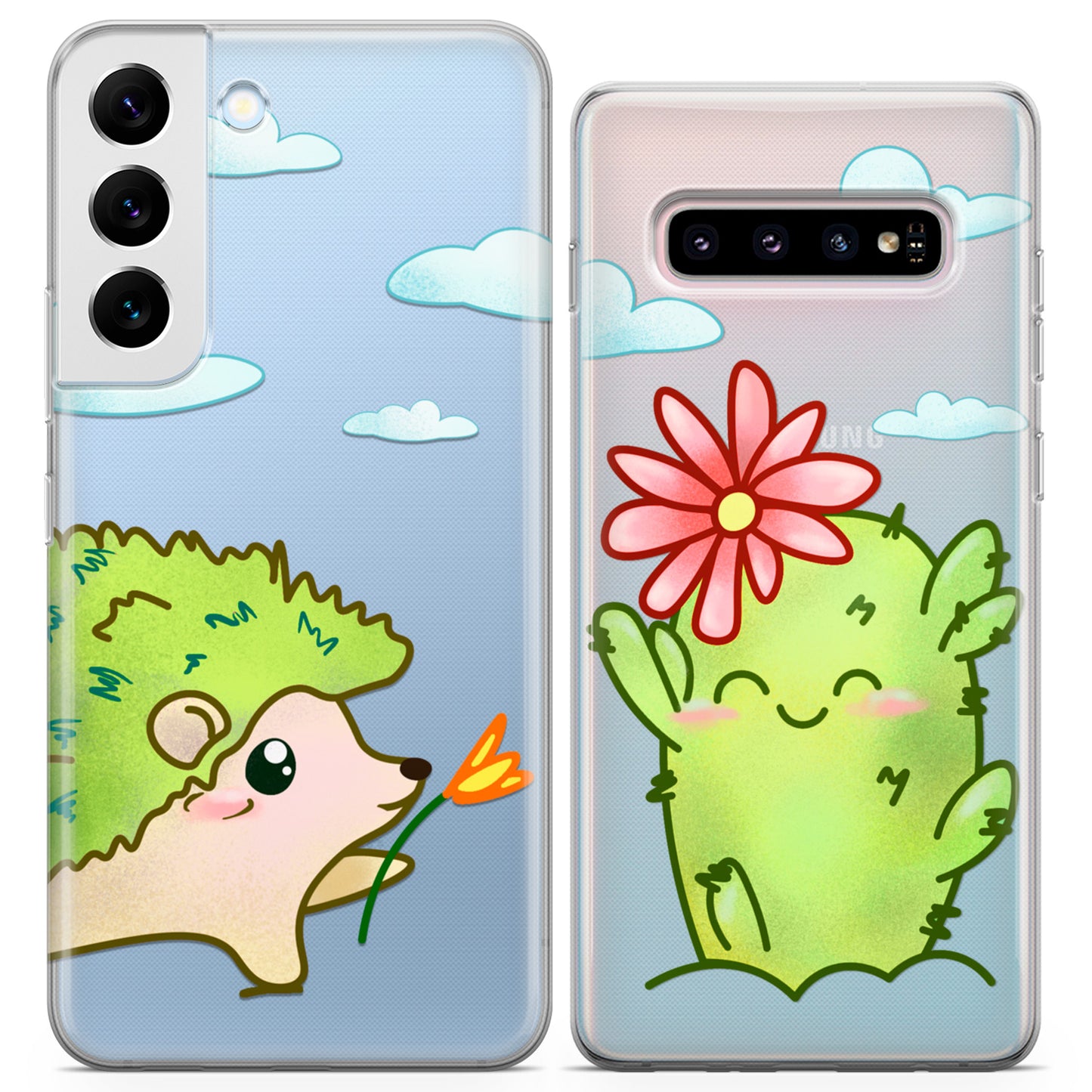 Cavka iPhone Couple Cases Cacti Hadgehog