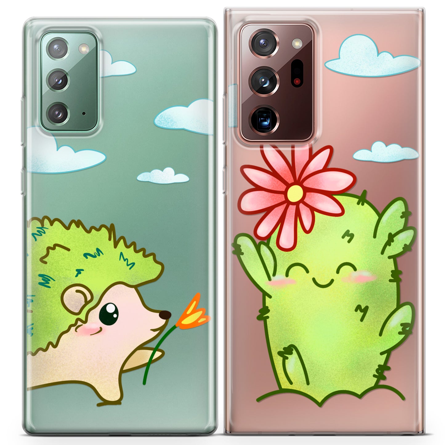 Cavka iPhone Couple Cases Cacti Hadgehog