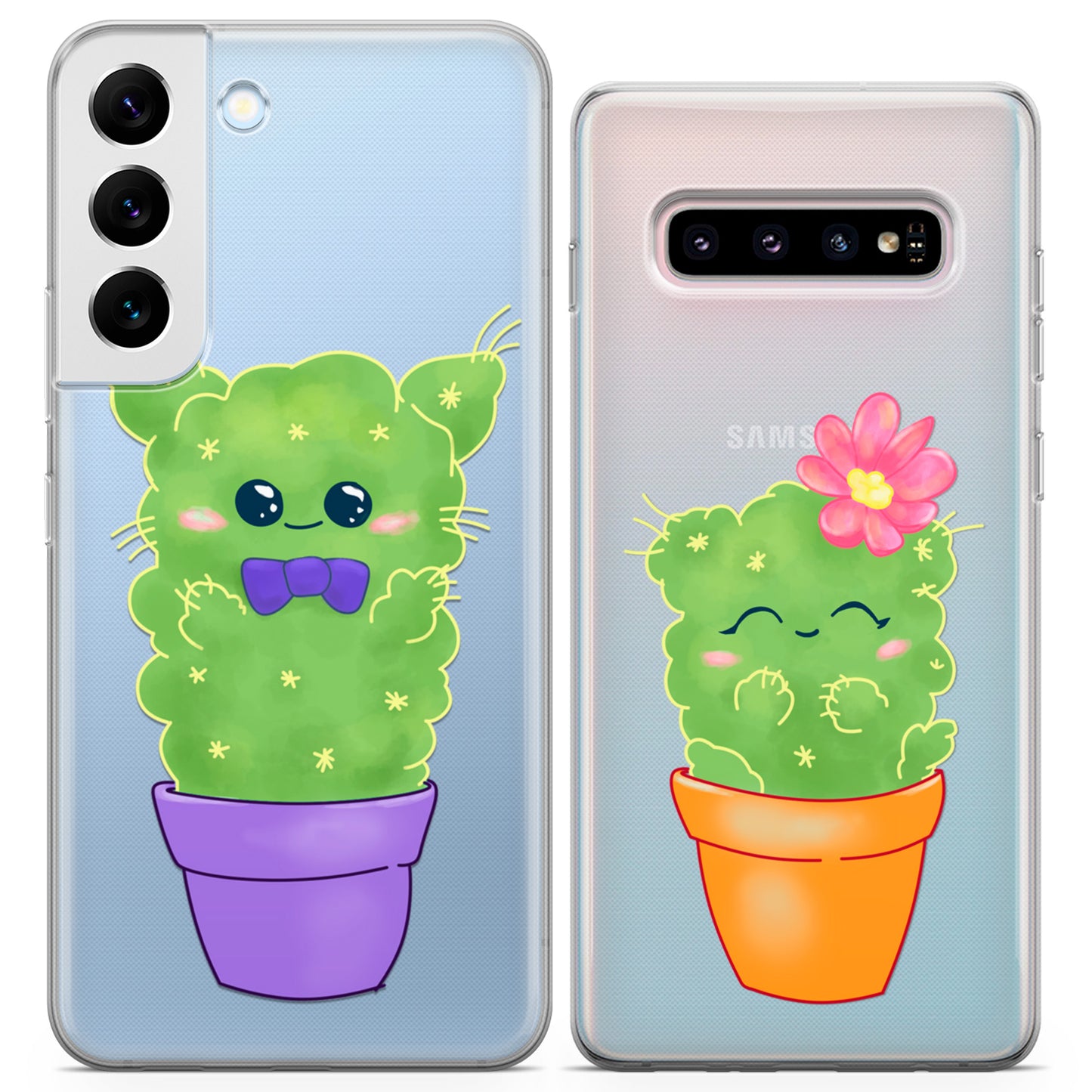 Cavka iPhone Couple Cases Kawaii Cactus