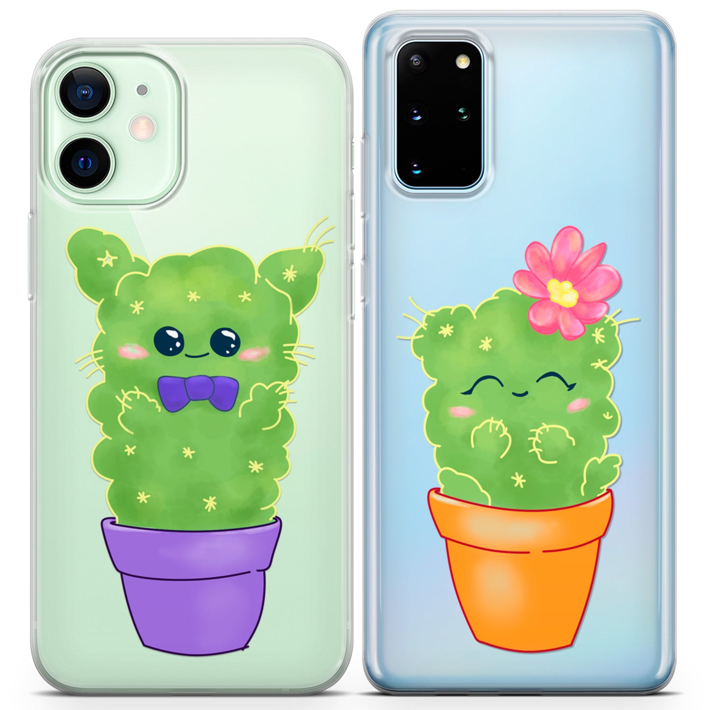 Cavka iPhone Couple Cases Kawaii Cactus