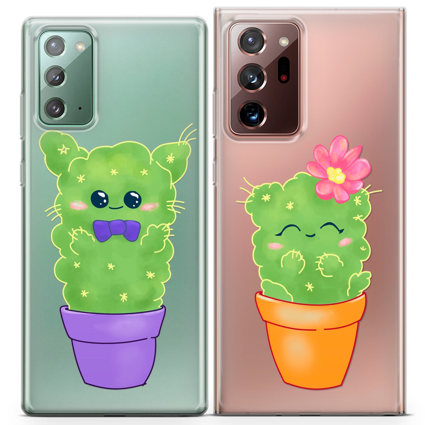 Cavka iPhone Couple Cases Kawaii Cactus