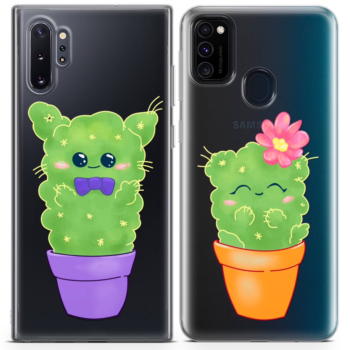 Cavka iPhone Couple Cases Kawaii Cactus