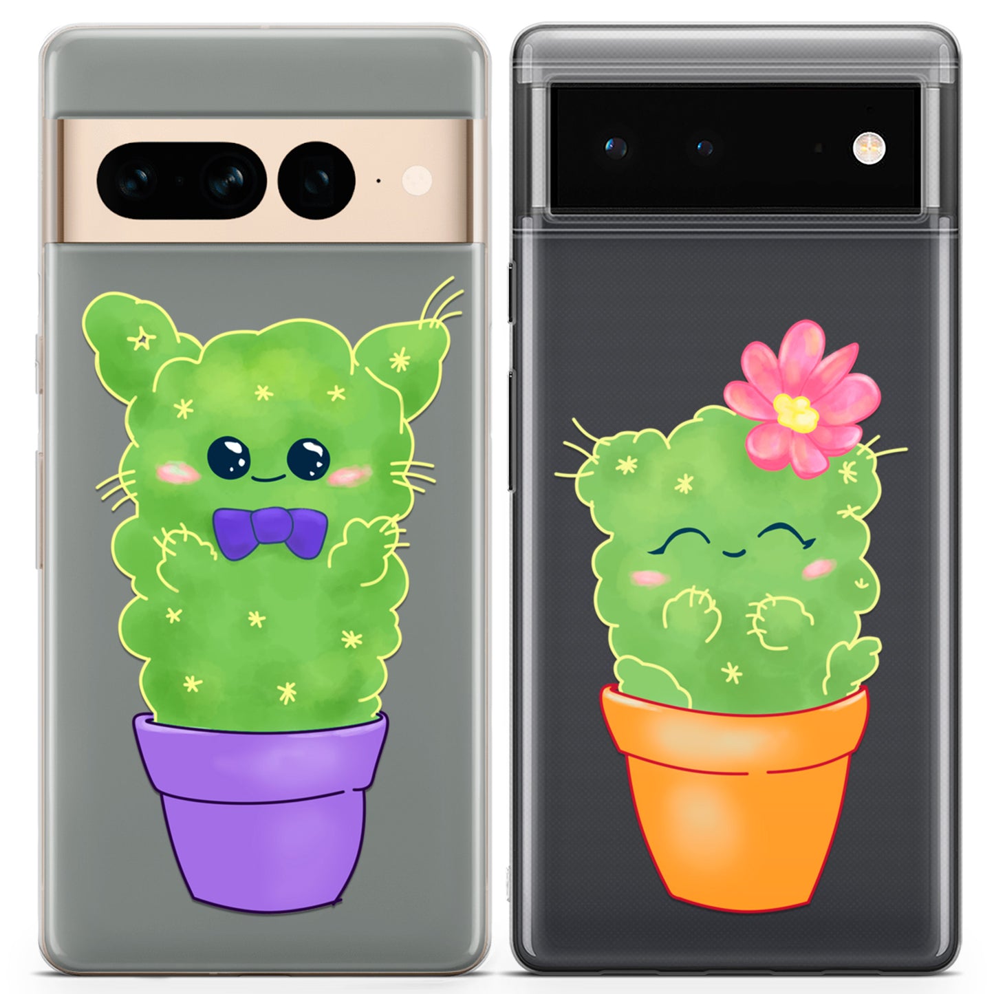 Cavka iPhone Couple Cases Kawaii Cactus