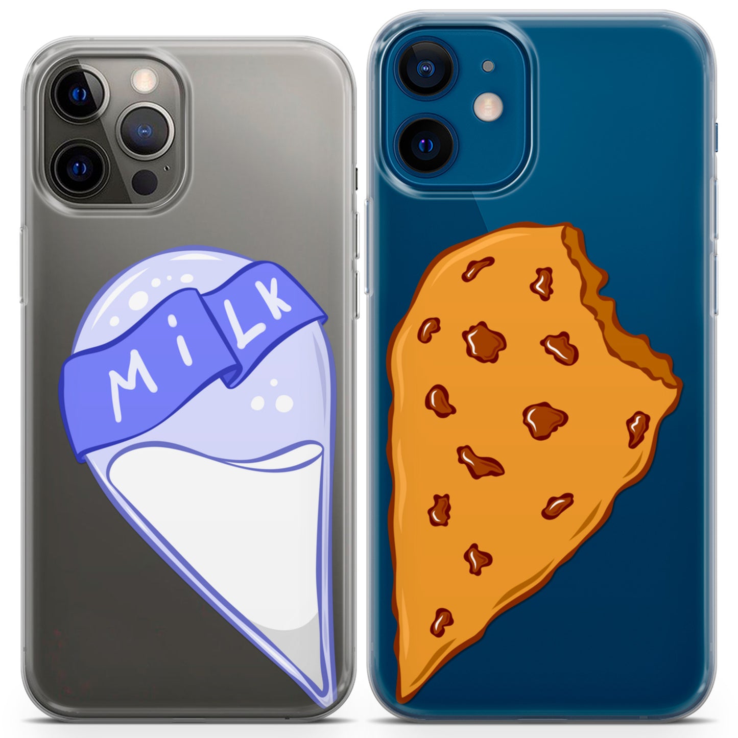 Cavka iPhone Couple Cases Cute Milk and Cookie