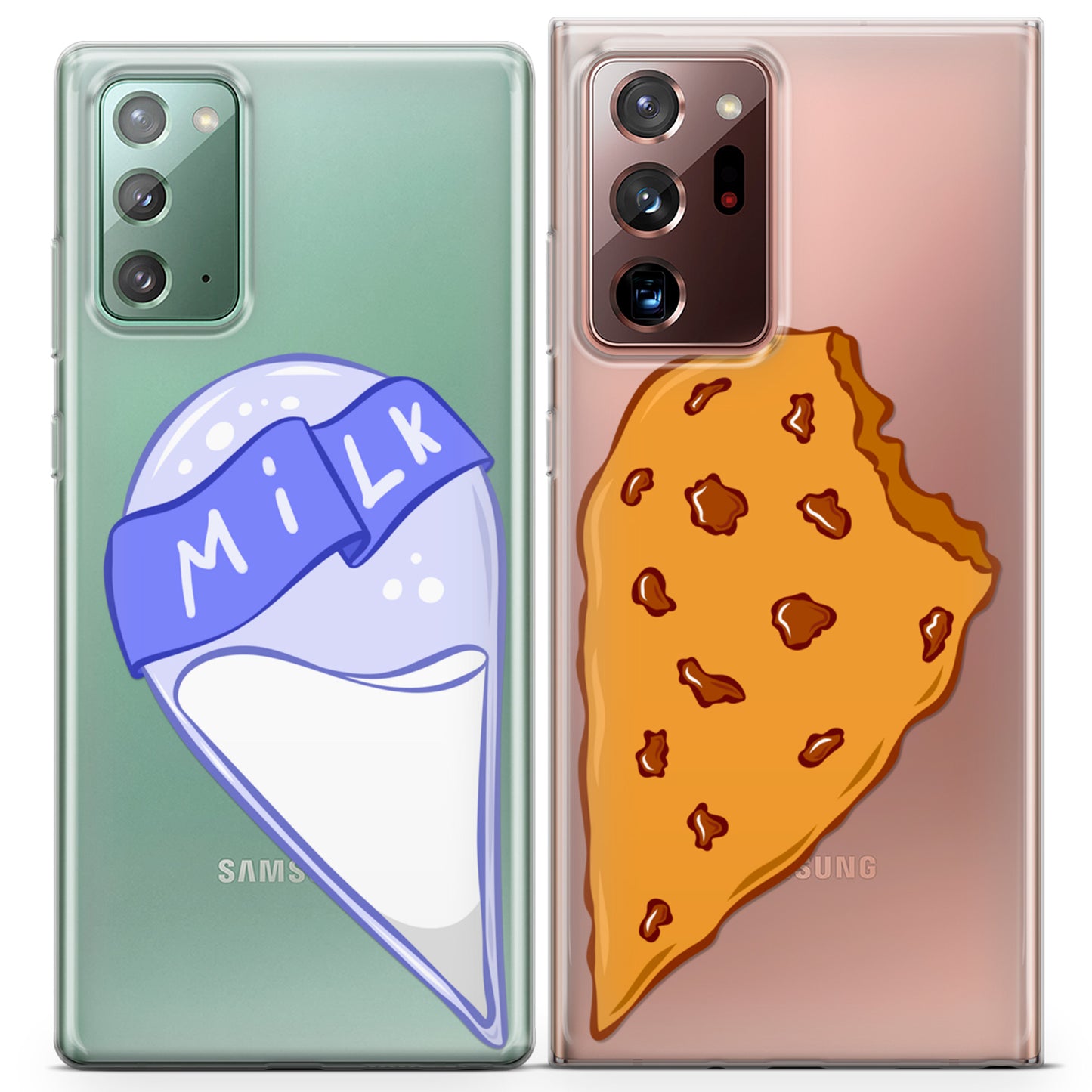 Cavka iPhone Couple Cases Cute Milk and Cookie