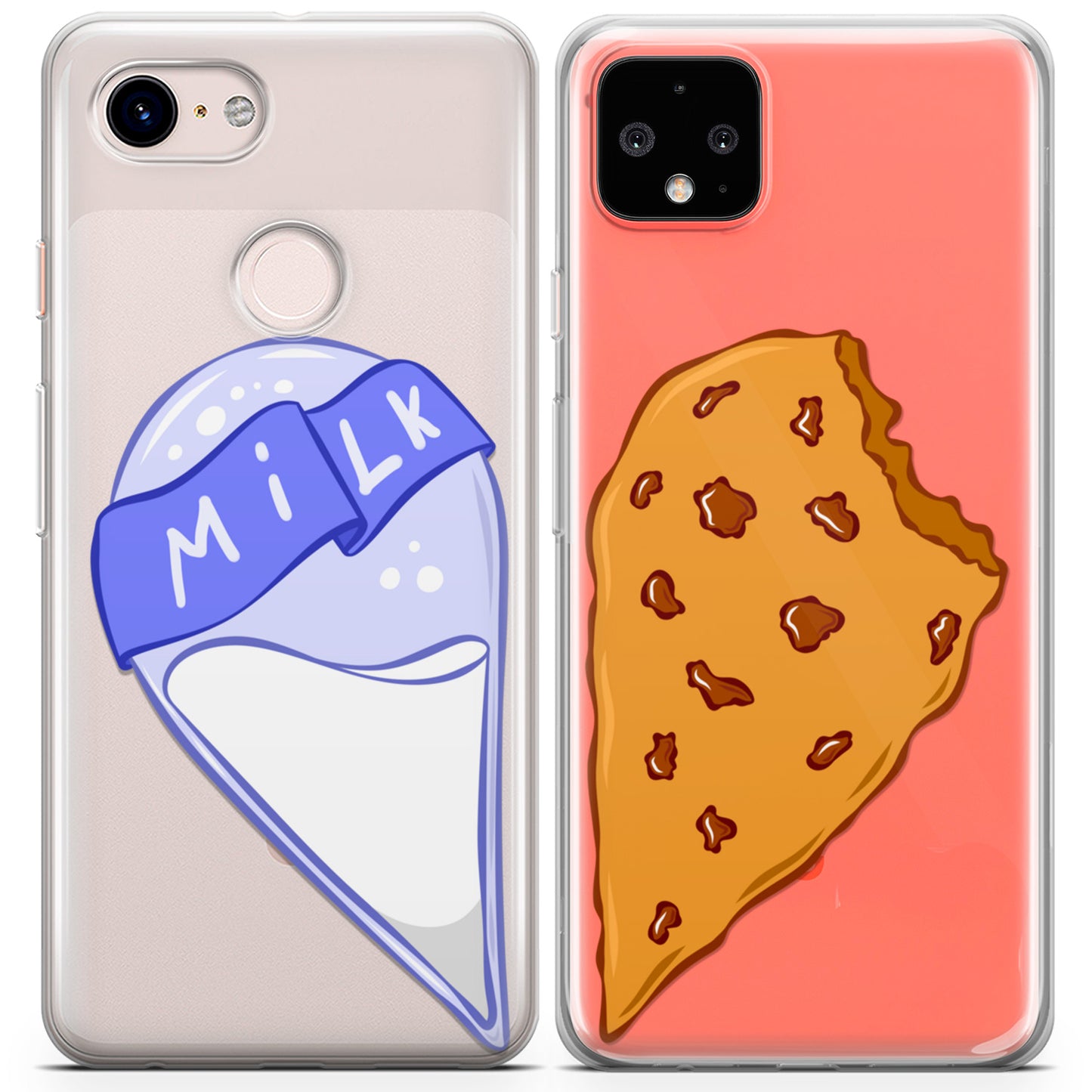 Cavka iPhone Couple Cases Cute Milk and Cookie