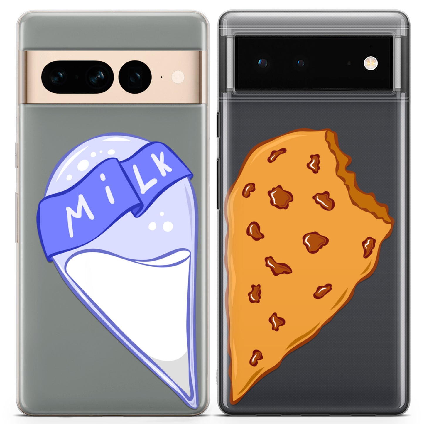 Cavka iPhone Couple Cases Cute Milk and Cookie