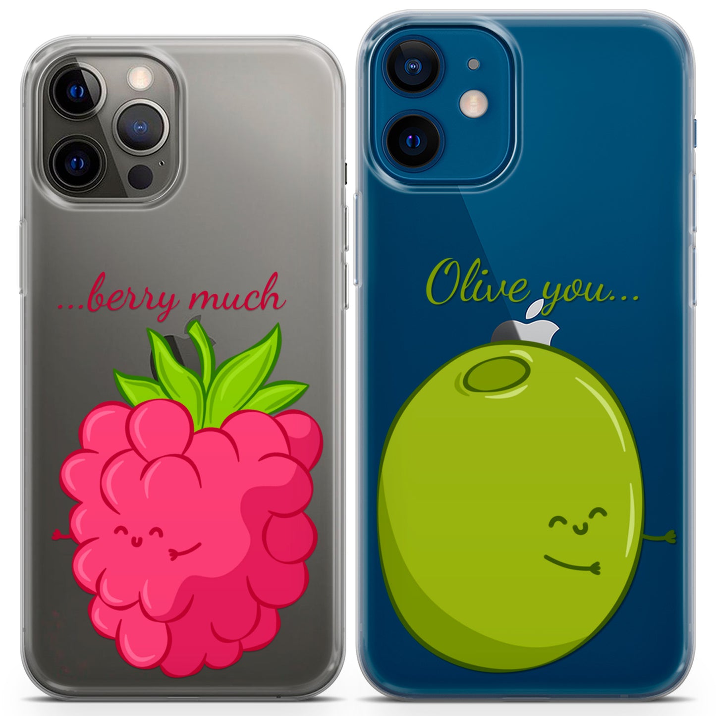 Cavka iPhone Couple Cases Olive You Berry Much