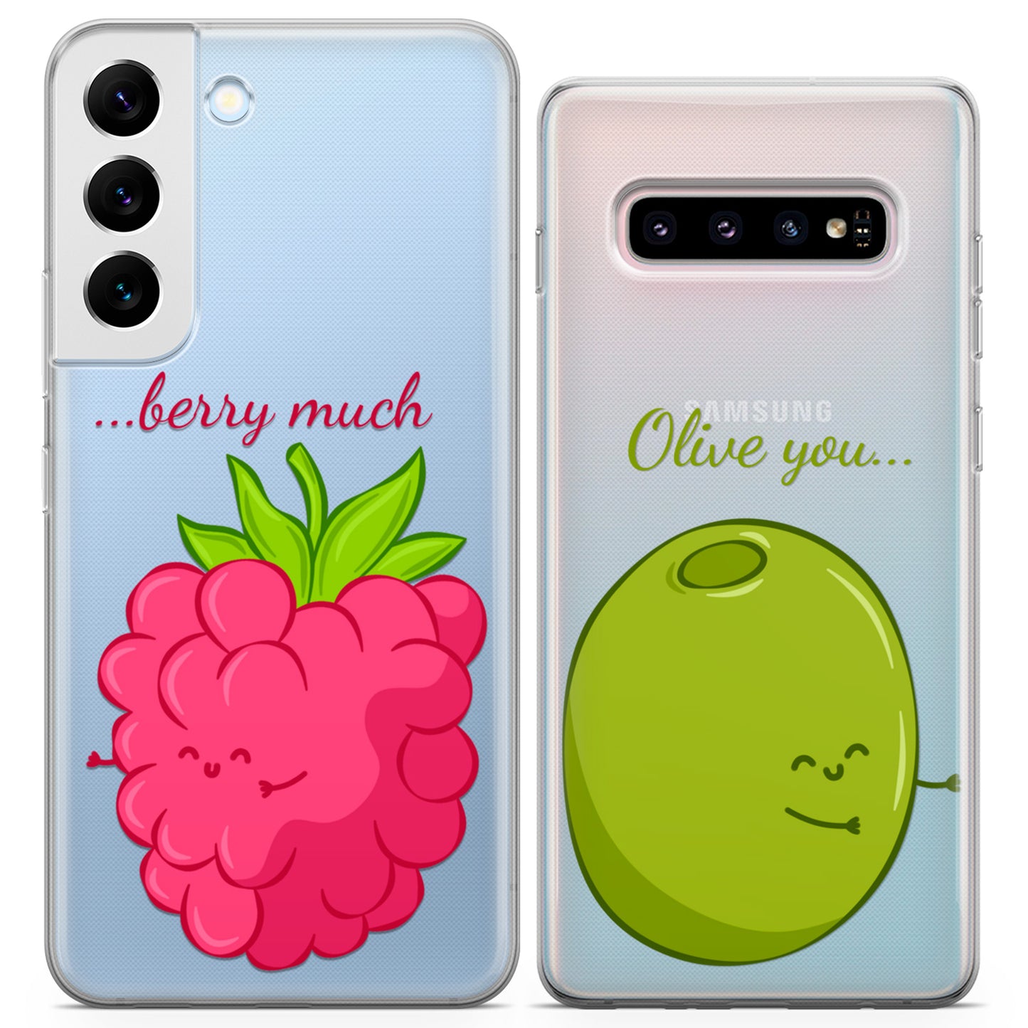 Cavka iPhone Couple Cases Olive You Berry Much