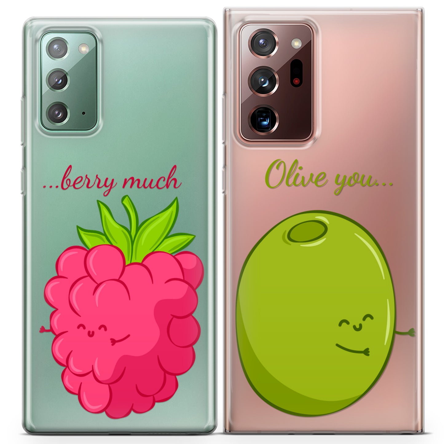 Cavka iPhone Couple Cases Olive You Berry Much