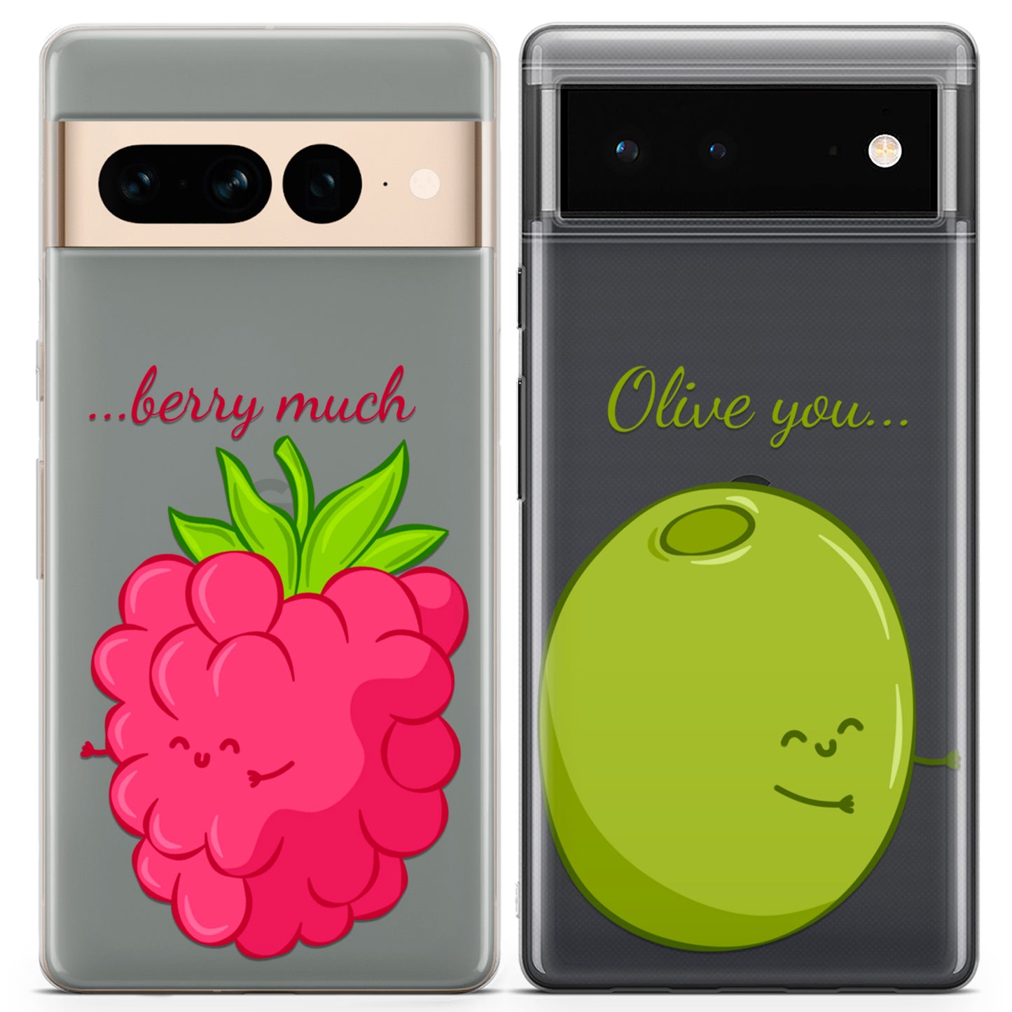 Cavka iPhone Couple Cases Olive You Berry Much