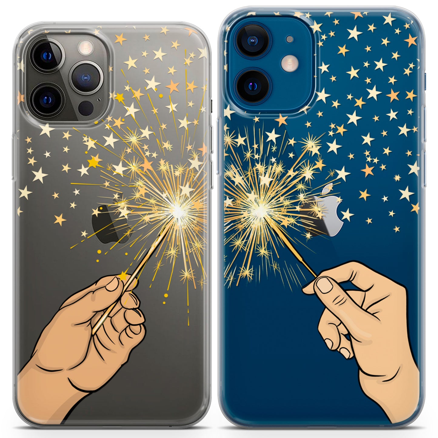 Cavka iPhone Couple Cases Christmas Sparklers