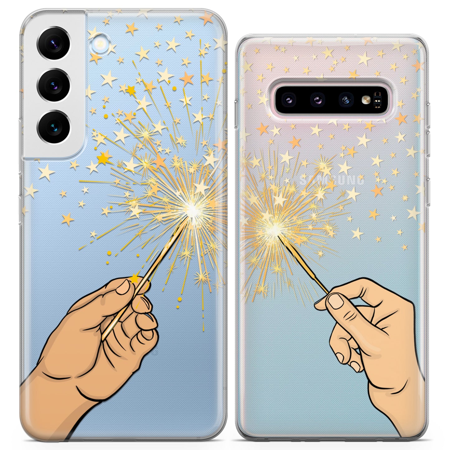 Cavka iPhone Couple Cases Christmas Sparklers