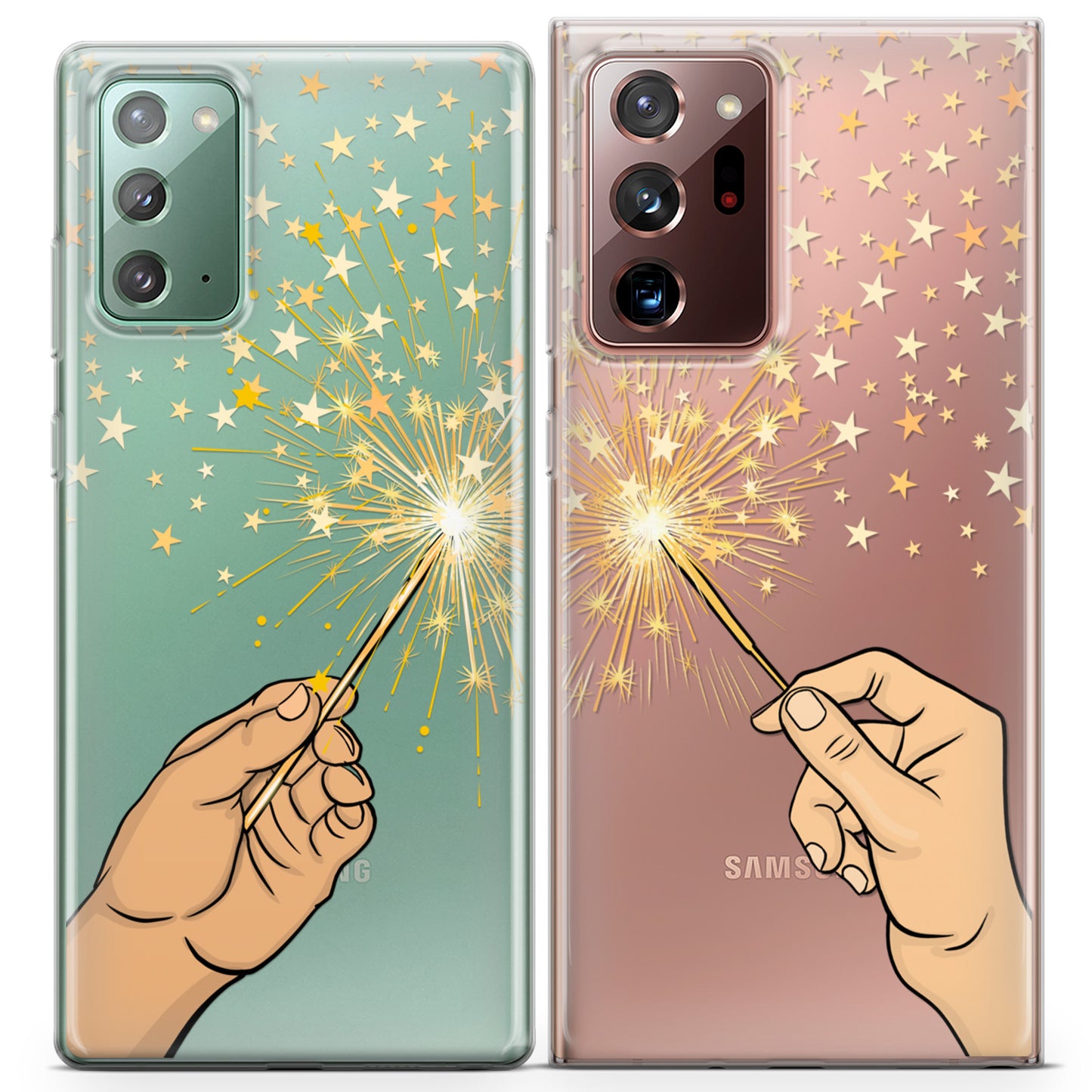 Cavka iPhone Couple Cases Christmas Sparklers