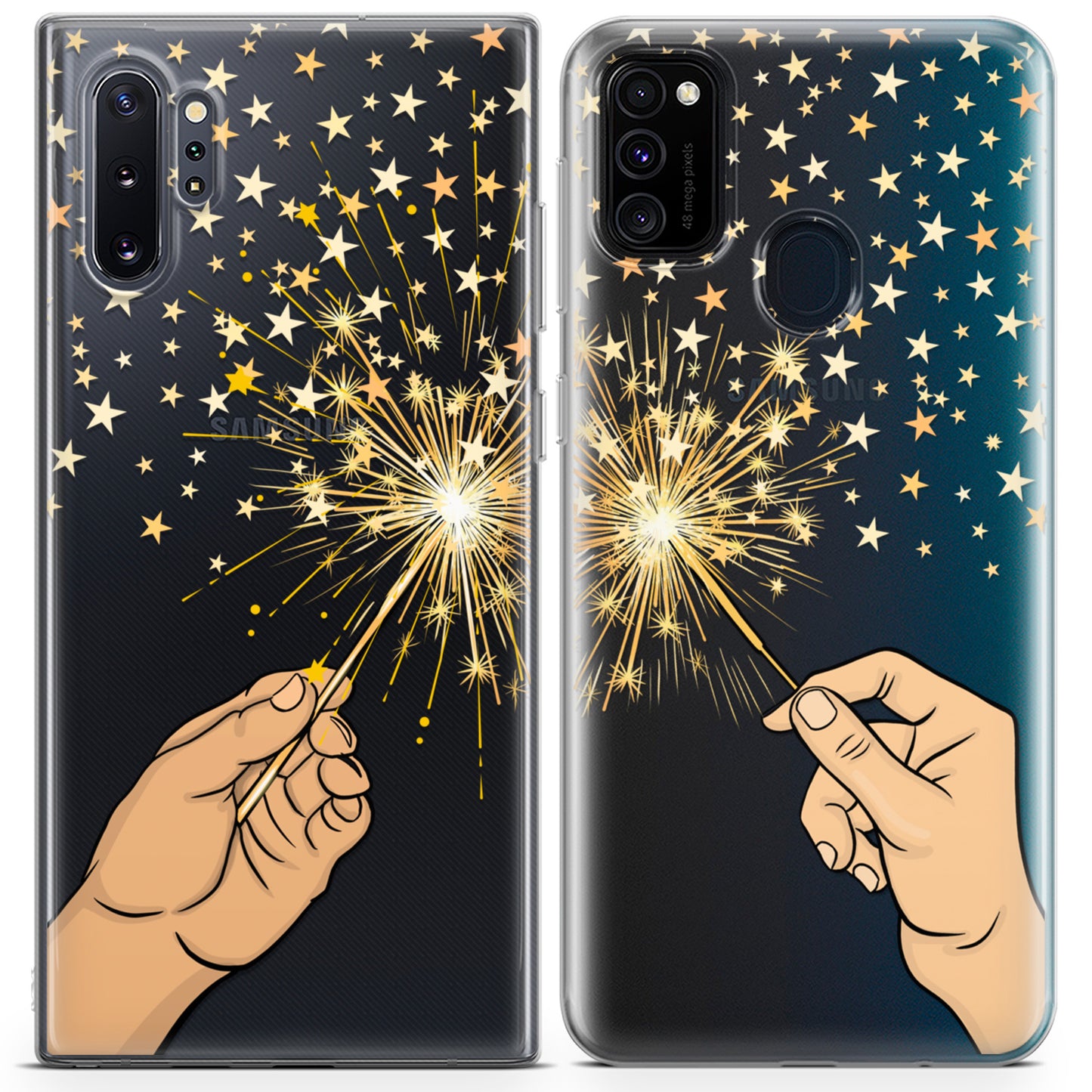 Cavka iPhone Couple Cases Christmas Sparklers