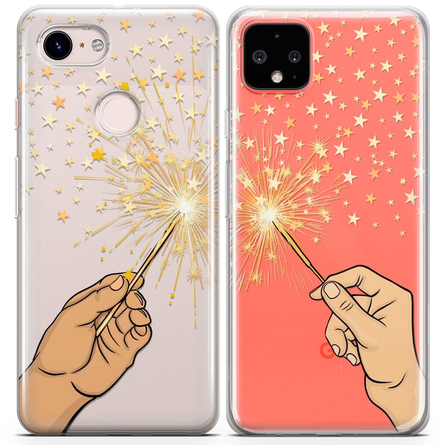 Cavka iPhone Couple Cases Christmas Sparklers