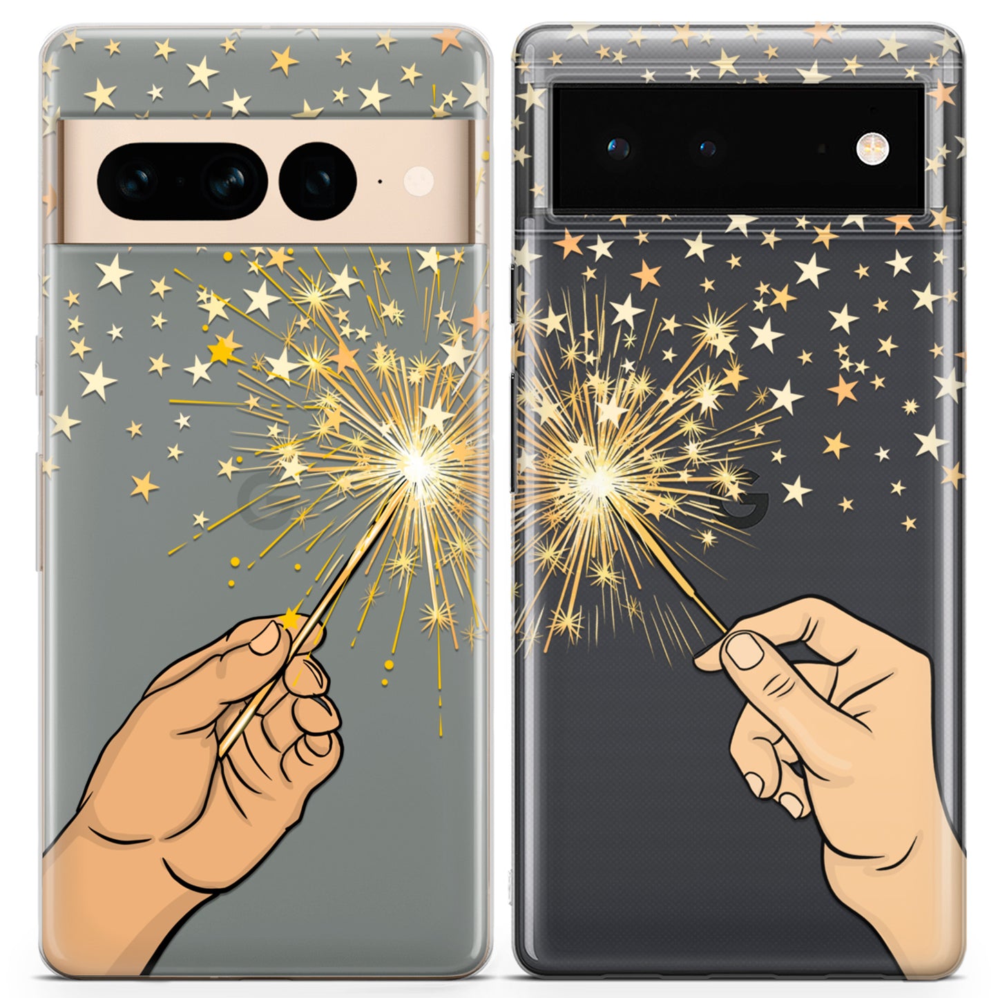 Cavka iPhone Couple Cases Christmas Sparklers