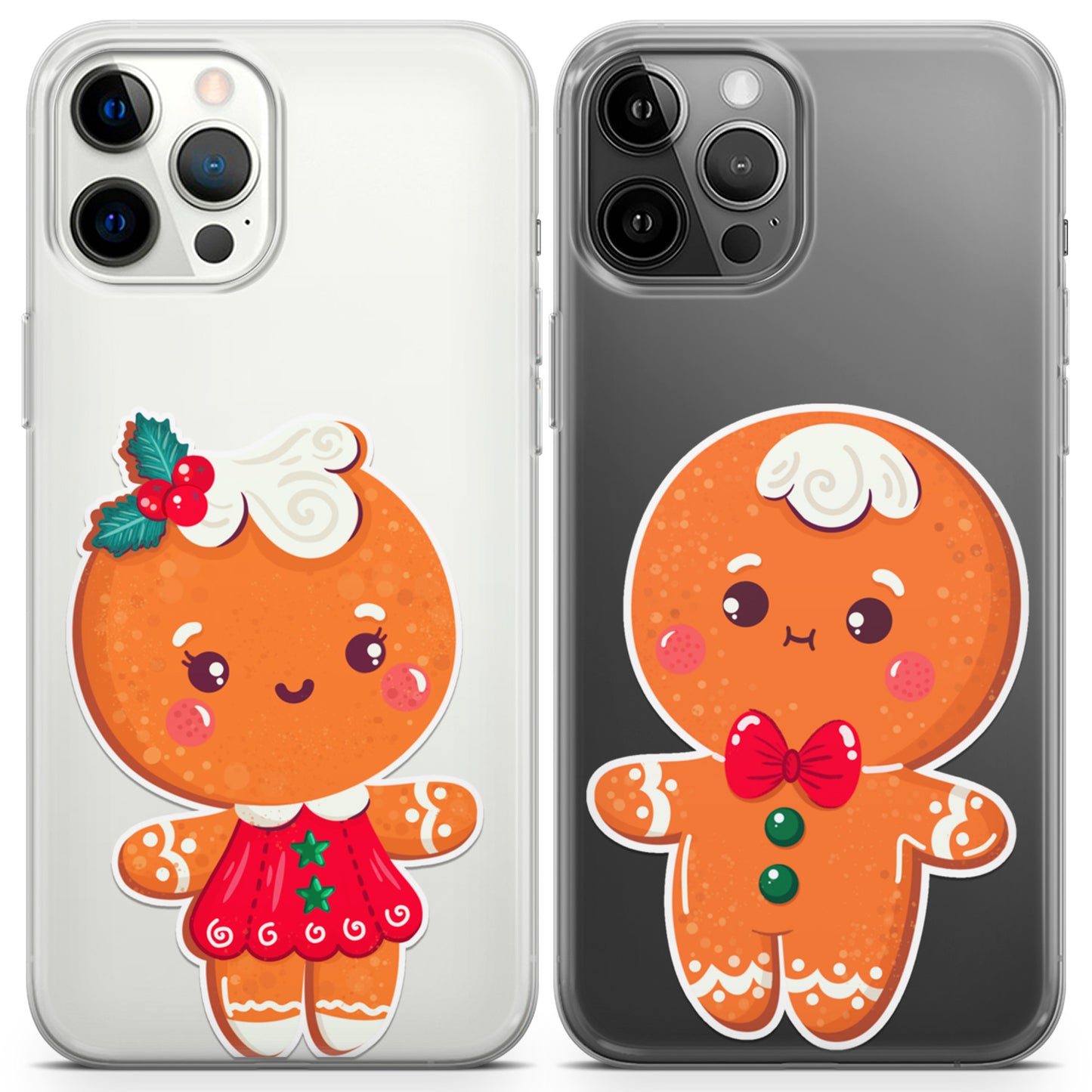 Cavka iPhone Couple Cases Gingerbread Men