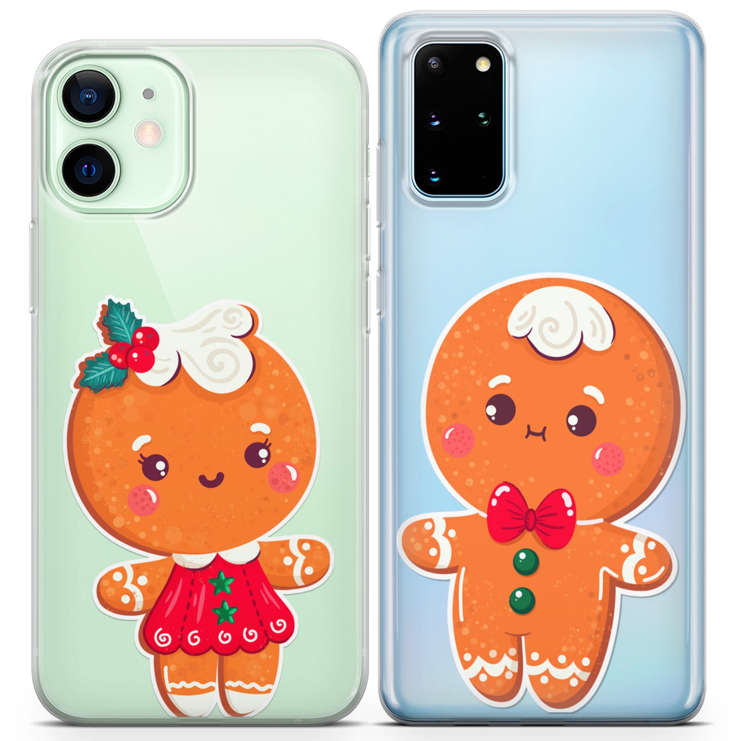 Cavka iPhone Couple Cases Gingerbread Men