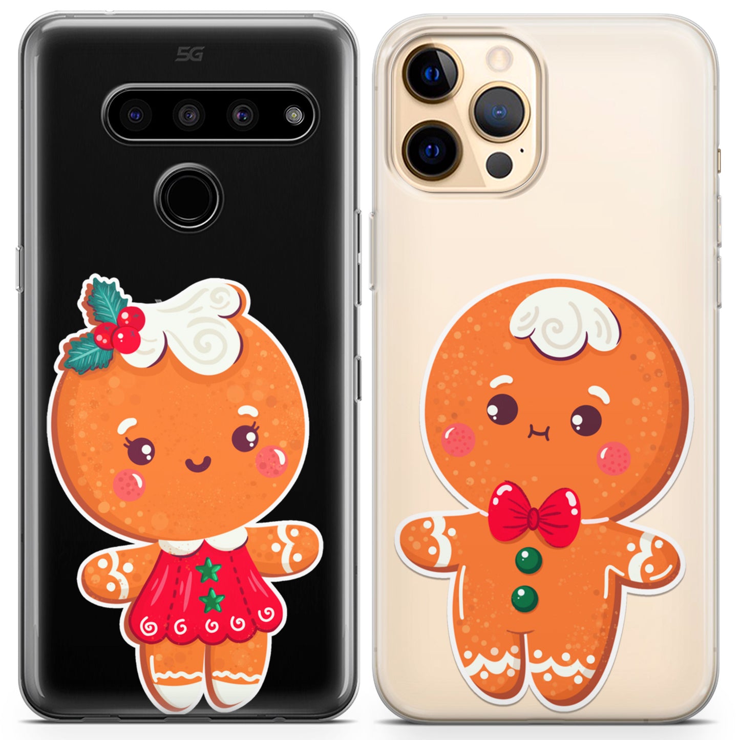 Cavka iPhone Couple Cases Gingerbread Men