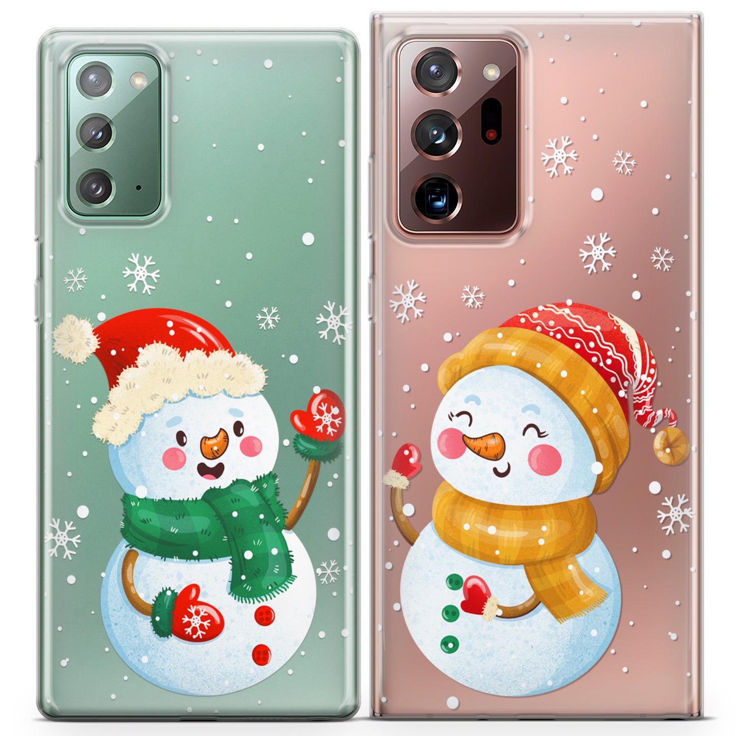 Cavka iPhone Couple Cases Winter Snowmen