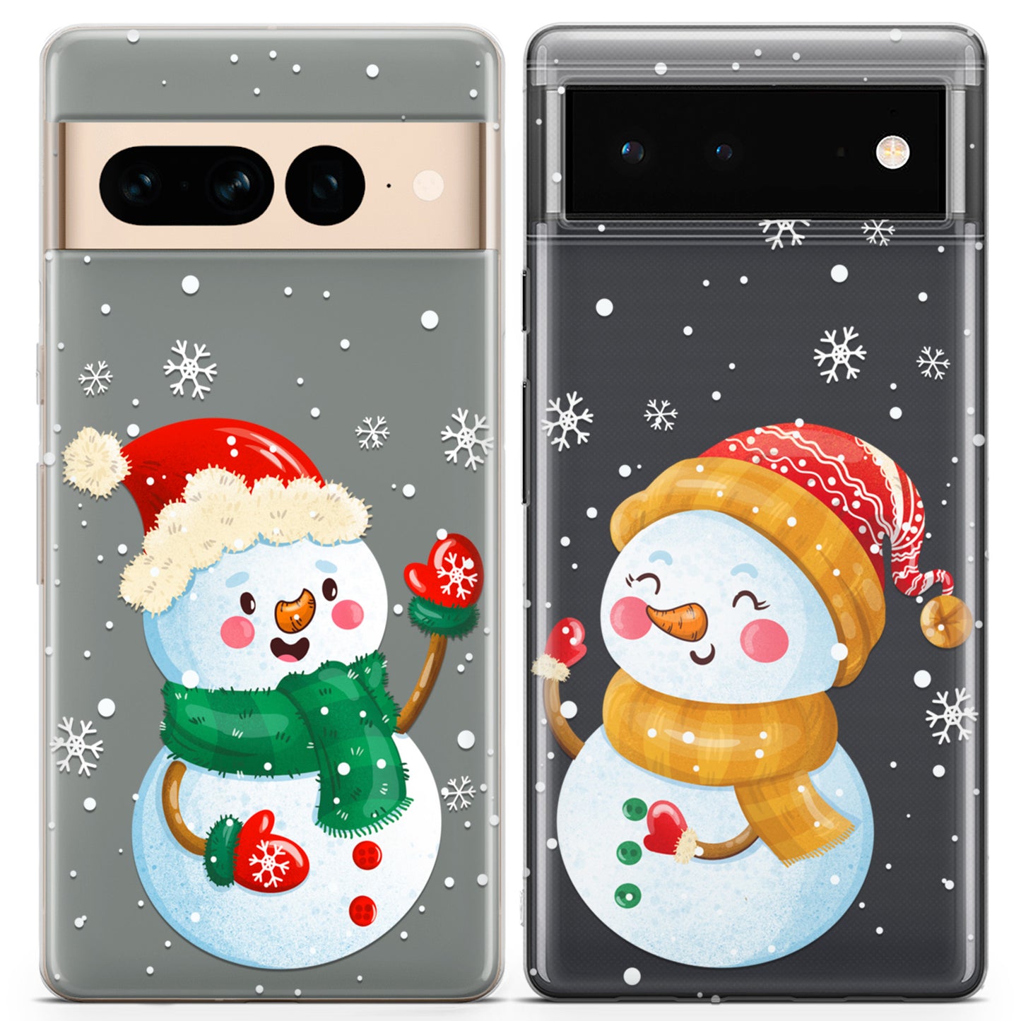 Cavka iPhone Couple Cases Winter Snowmen