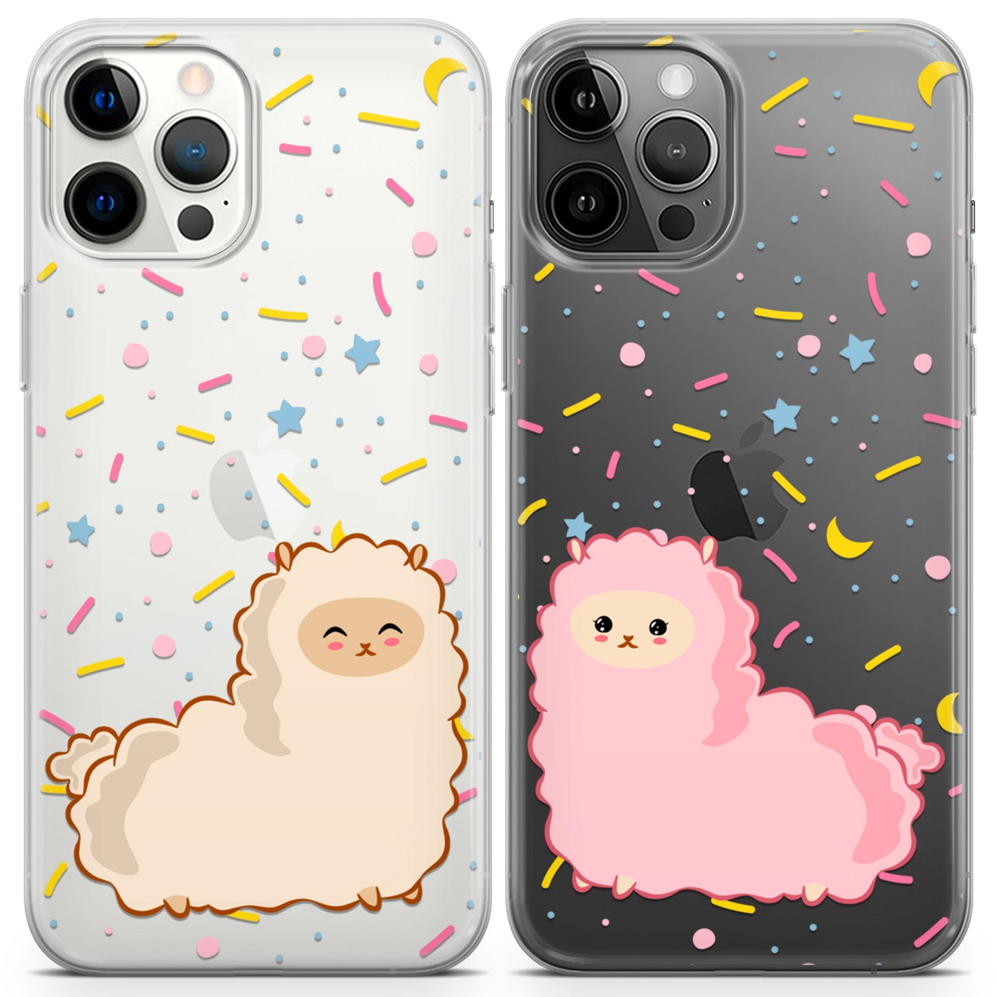 Cavka iPhone Couple Cases Fluffy Llamas