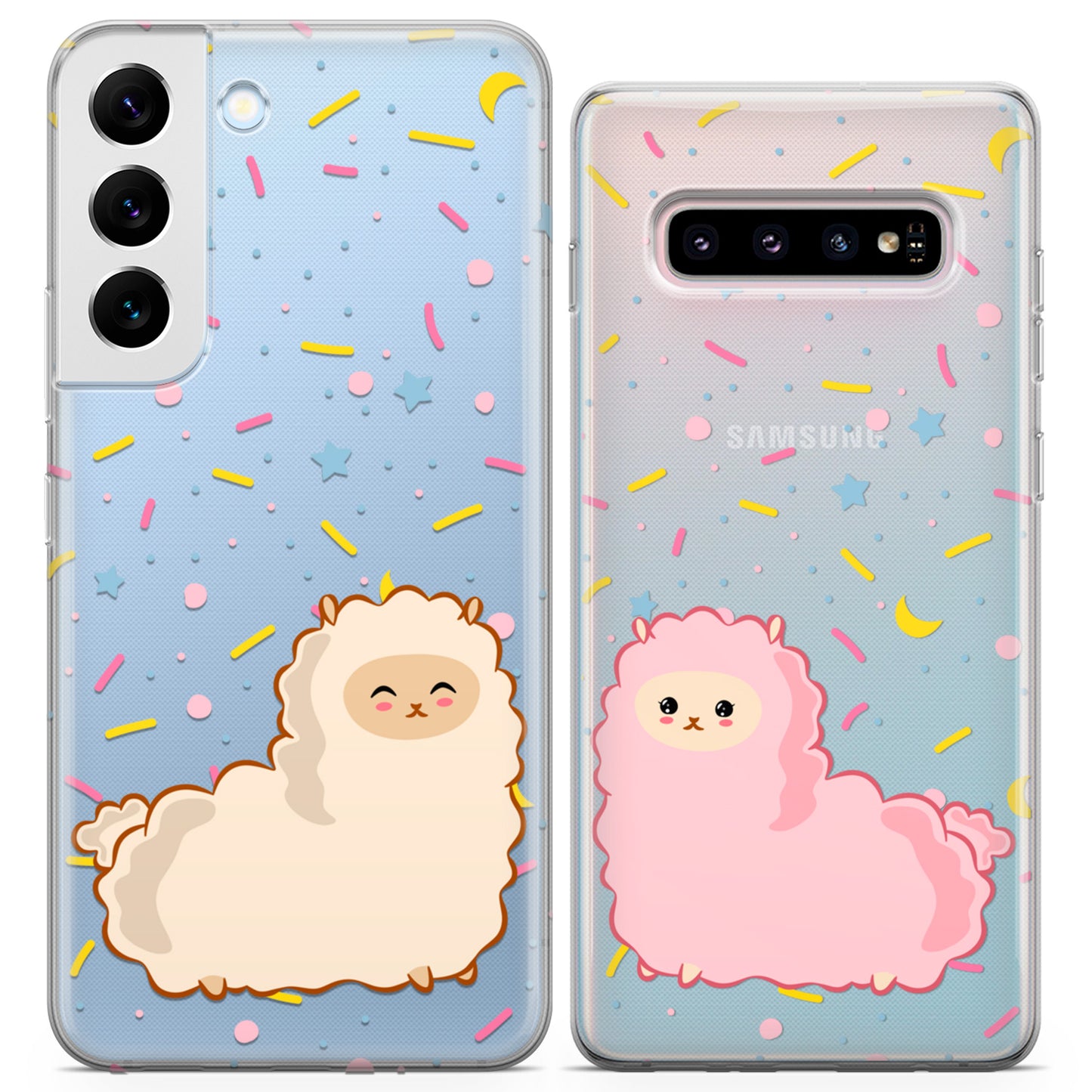 Cavka iPhone Couple Cases Fluffy Llamas