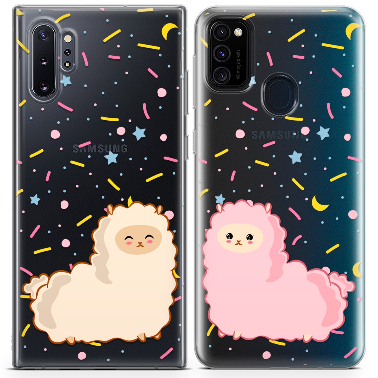 Cavka iPhone Couple Cases Fluffy Llamas