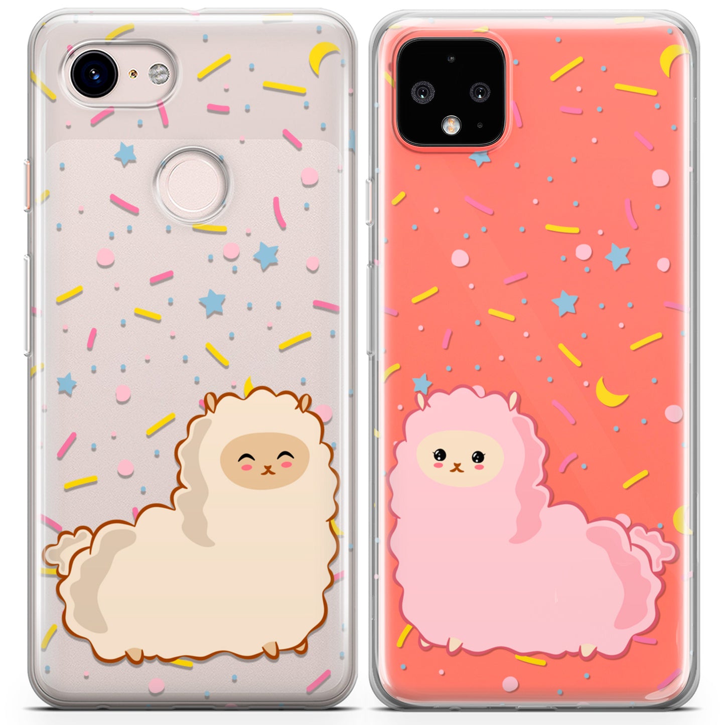 Cavka iPhone Couple Cases Fluffy Llamas