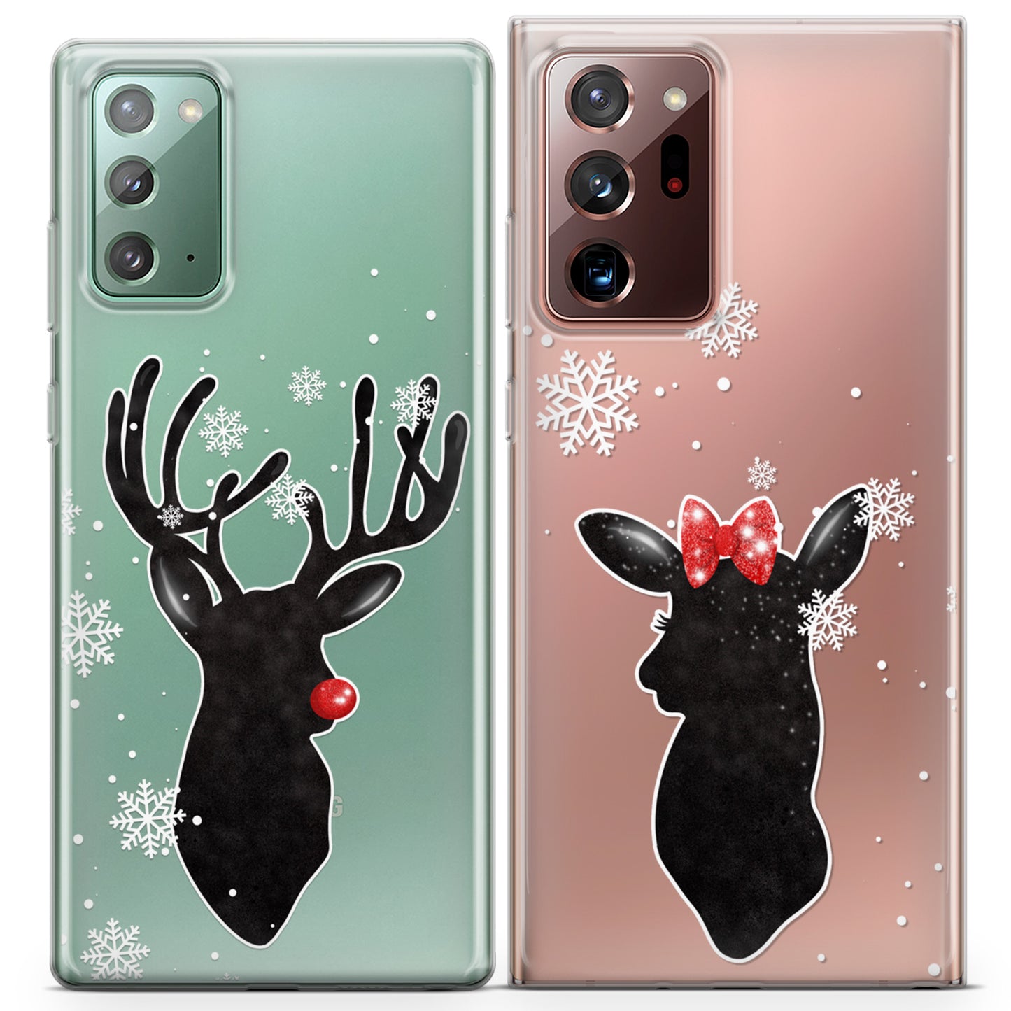 Cavka iPhone Couple Cases Santa Reindeers