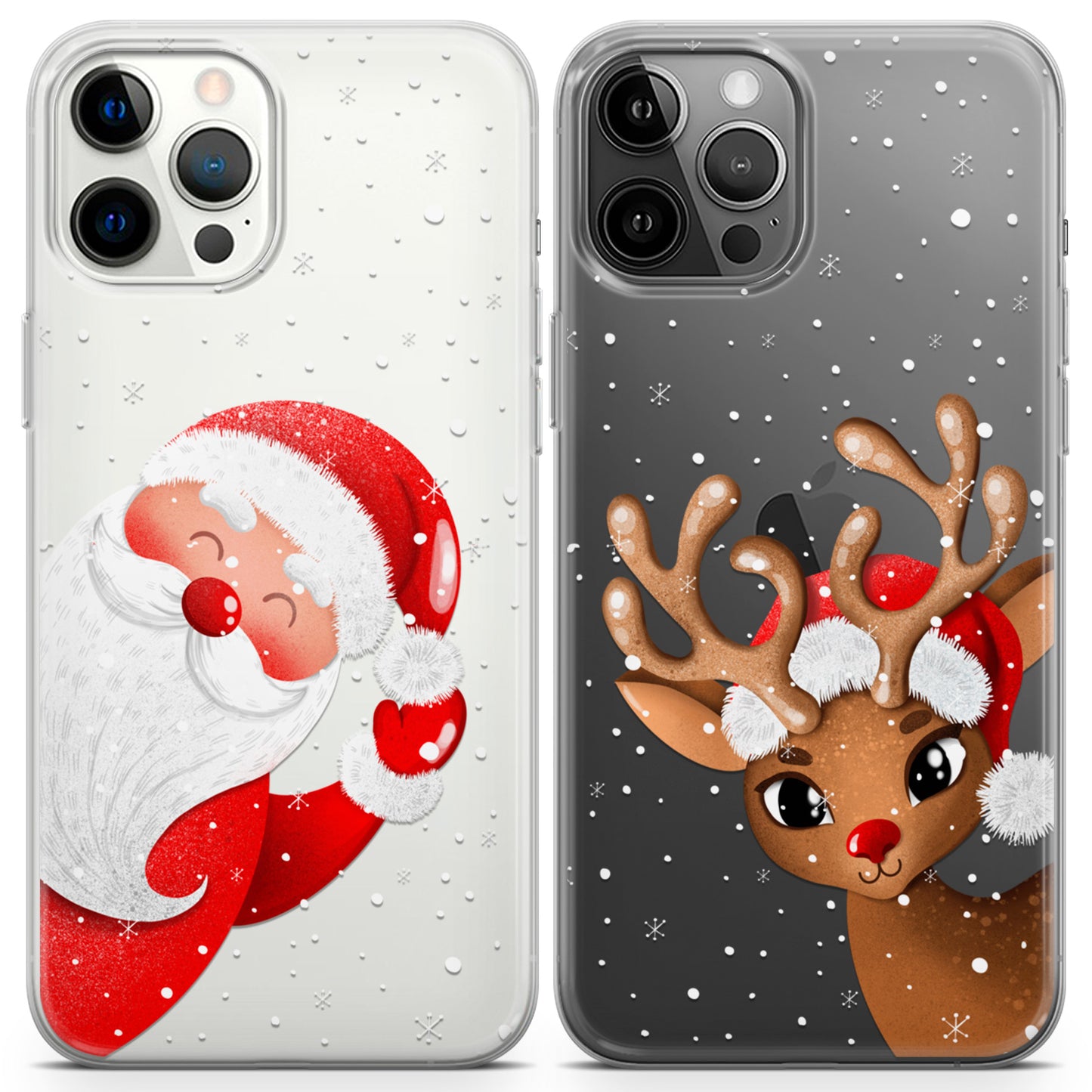 Cavka iPhone Couple Cases Santa Claus