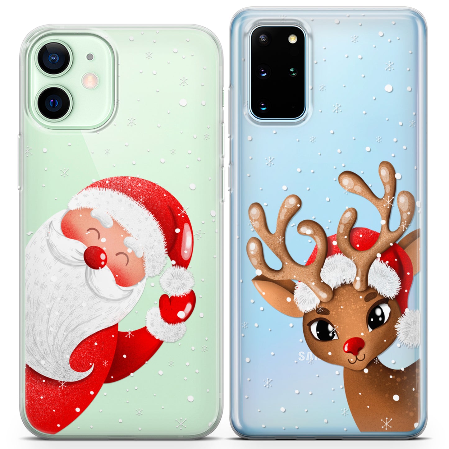 Cavka iPhone Couple Cases Santa Claus