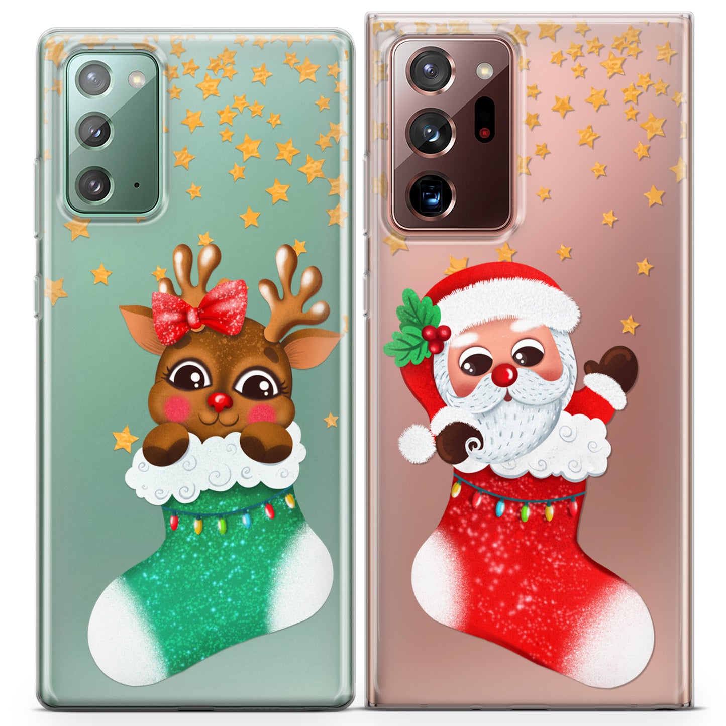 Cavka iPhone Couple Cases Santa Socks