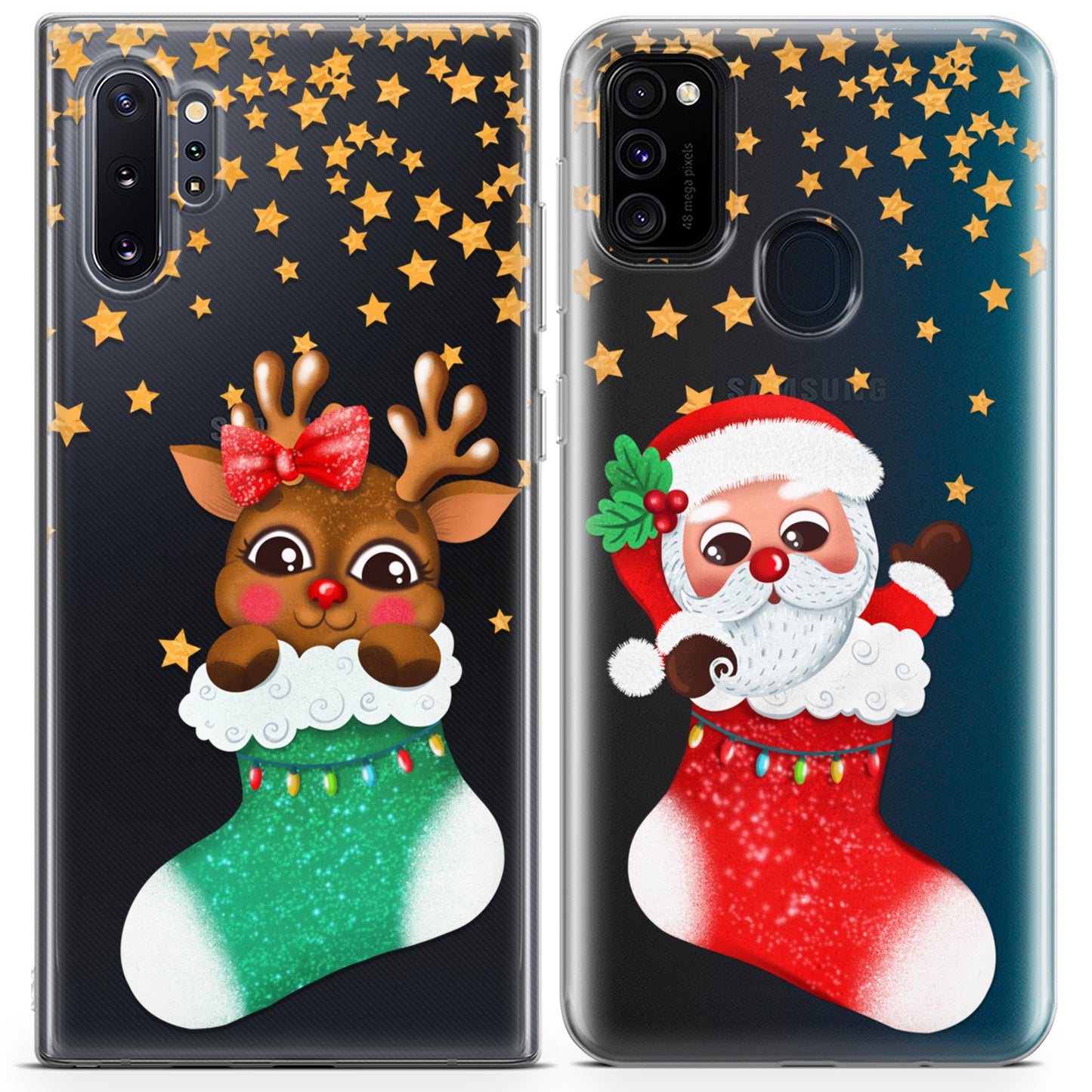 Cavka iPhone Couple Cases Santa Socks