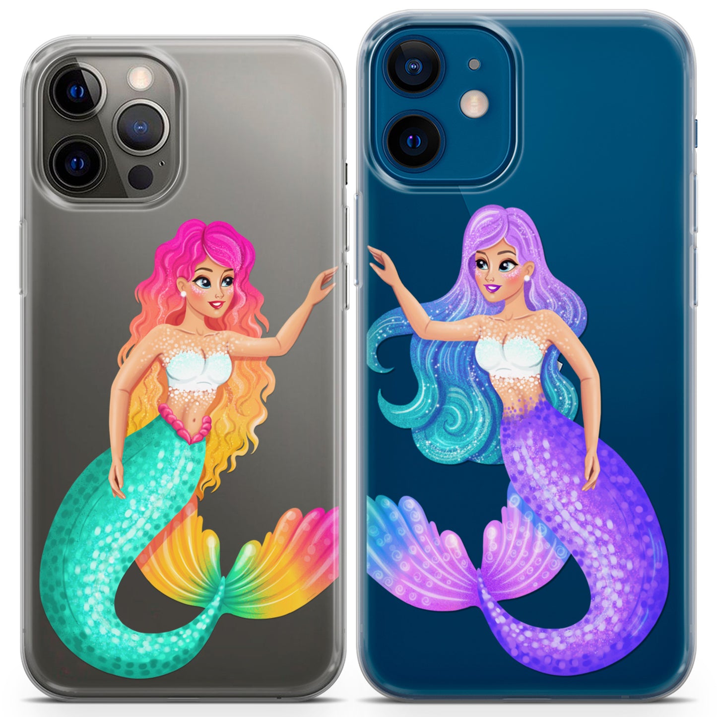 Cavka iPhone Couple Cases Princess Mermaids