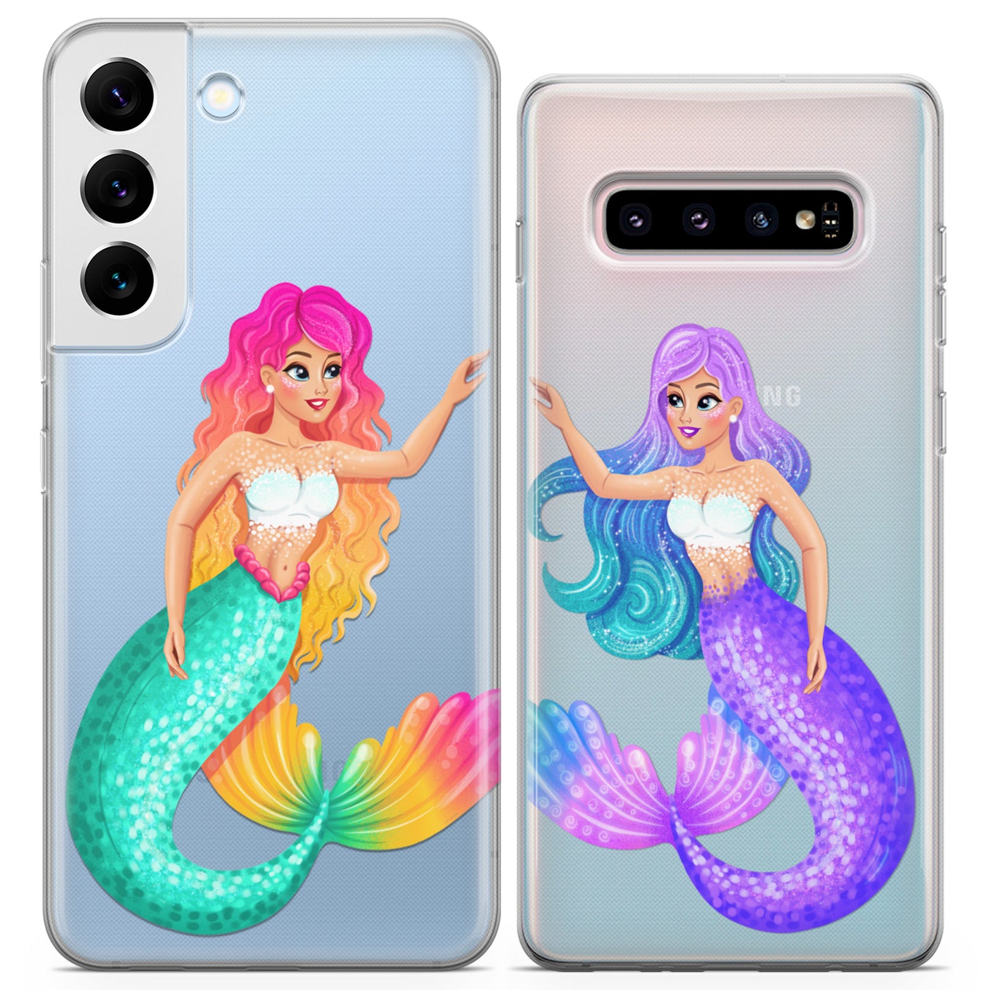 Cavka iPhone Couple Cases Princess Mermaids