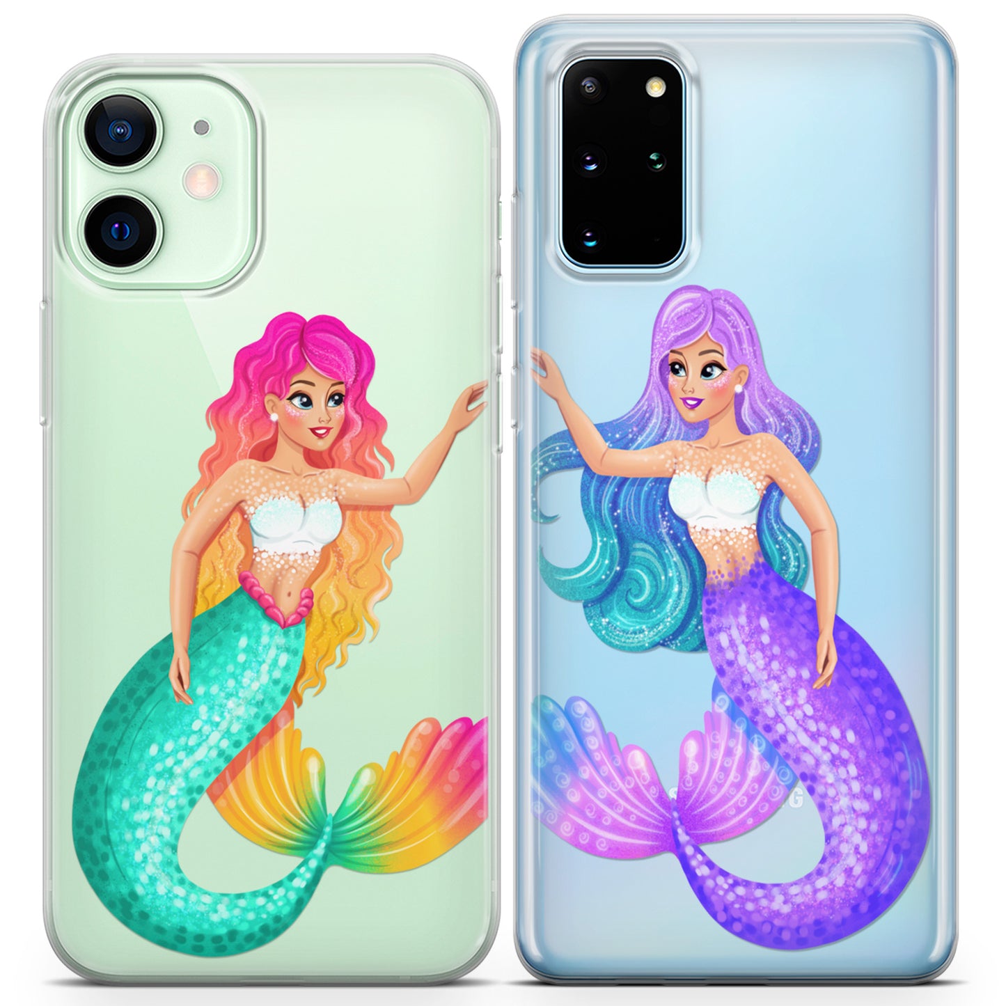 Cavka iPhone Couple Cases Princess Mermaids