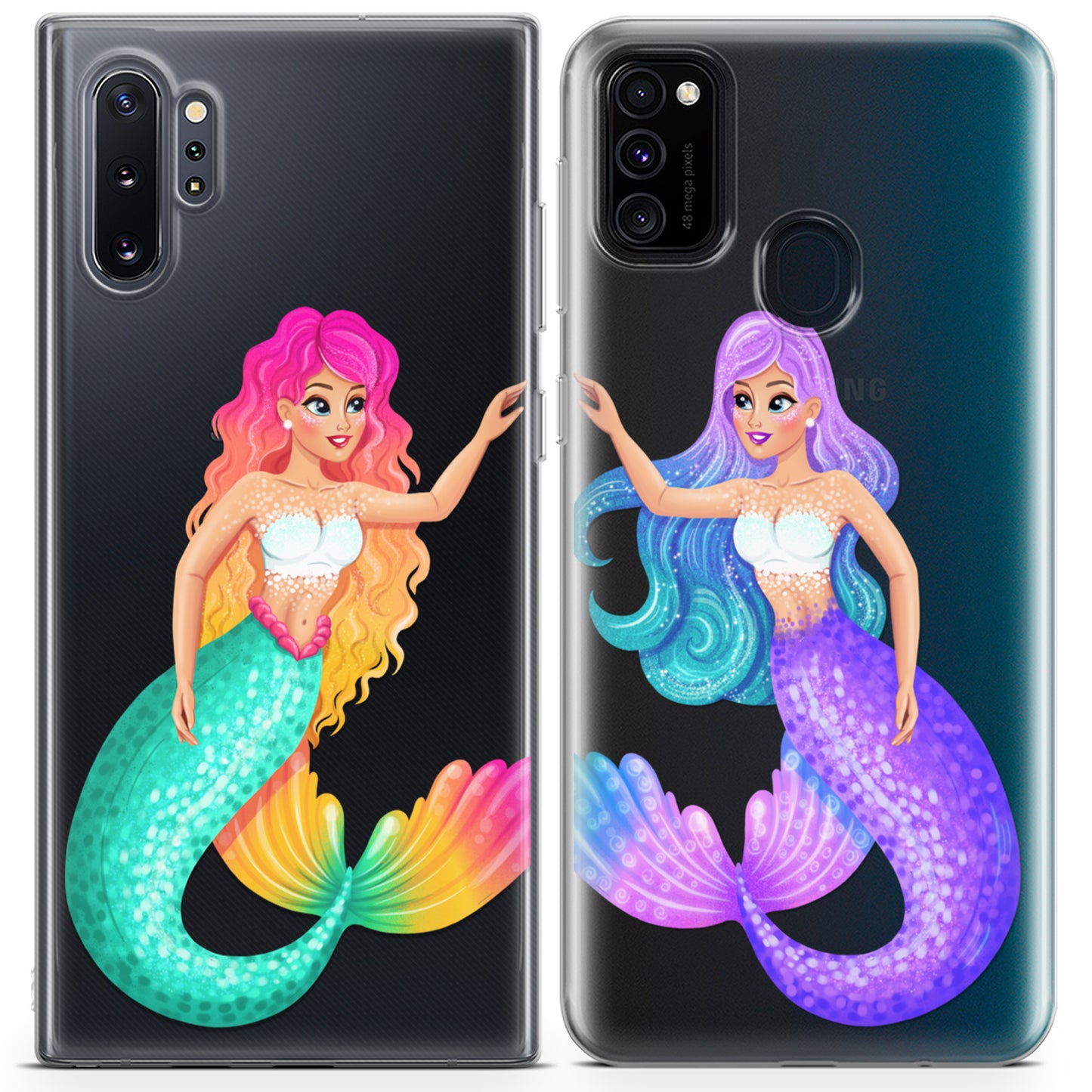 Cavka iPhone Couple Cases Princess Mermaids