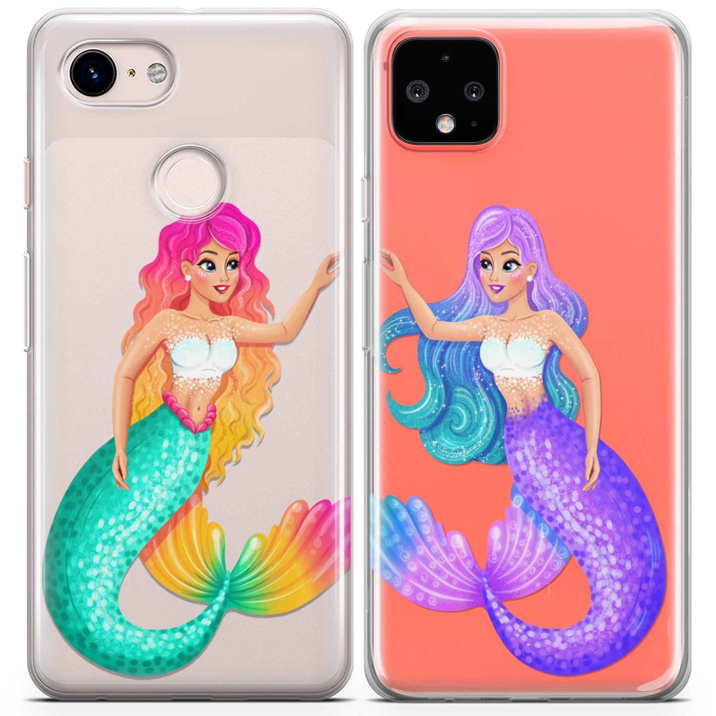 Cavka iPhone Couple Cases Princess Mermaids